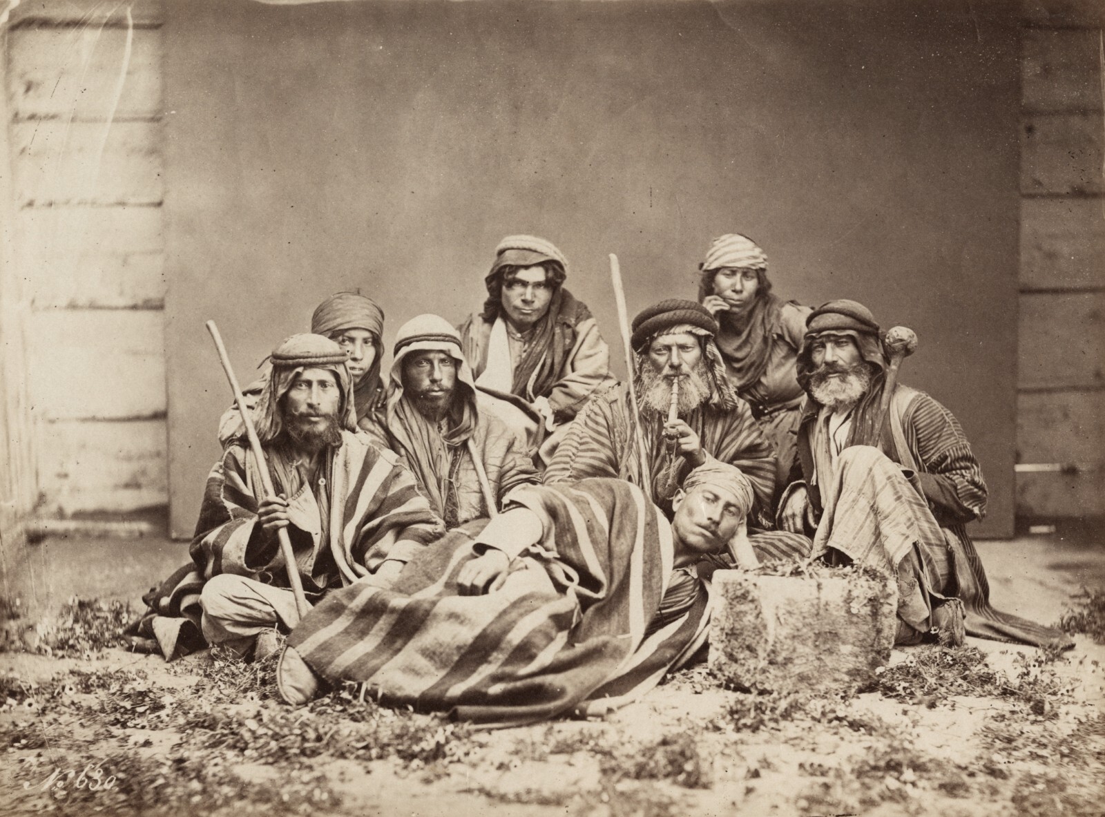 c. 1870's Indigenous Syrians Albumen Photograph by Félix Adrien Bonfils c. 1870's Indigenous Syrians Albumen Photograph by Félix Adrien Bonfils