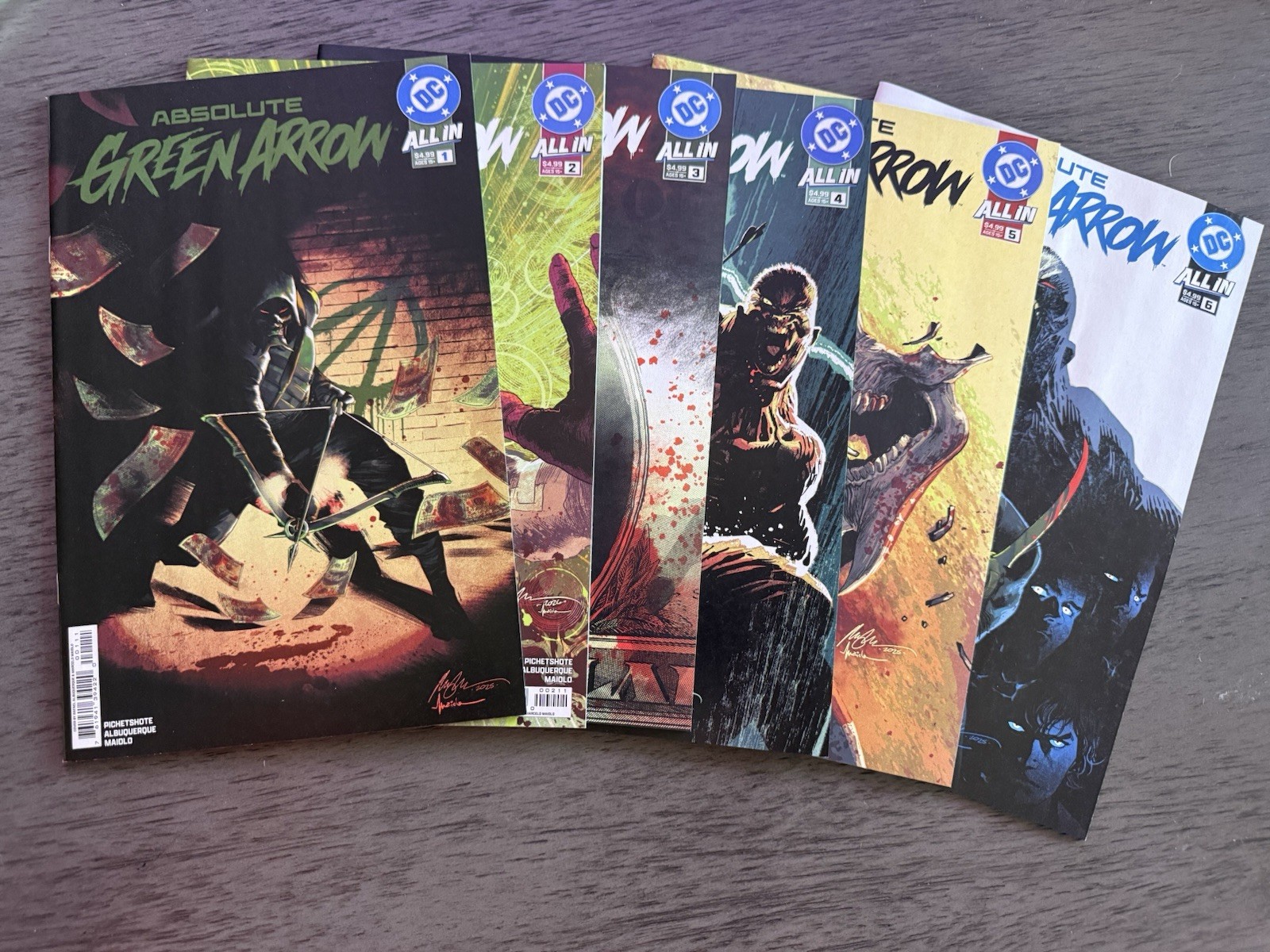 Absolute Green Arrow 1-6 DC Comic Book 2026 1st Printing NM Complete Lot Set Run