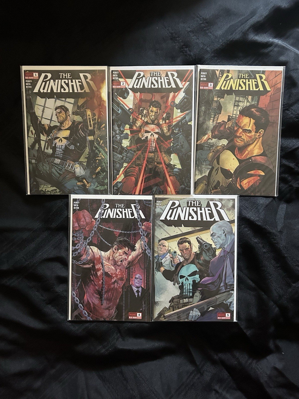 Marvel The PUNISHER RED BAND (2025) 1 2 3 4 5 complete Lot Run Set NM/VF Marvel The PUNISHER RED BAND (2025) 1 2 3 4 5 complete Lot Run Set NM/VF