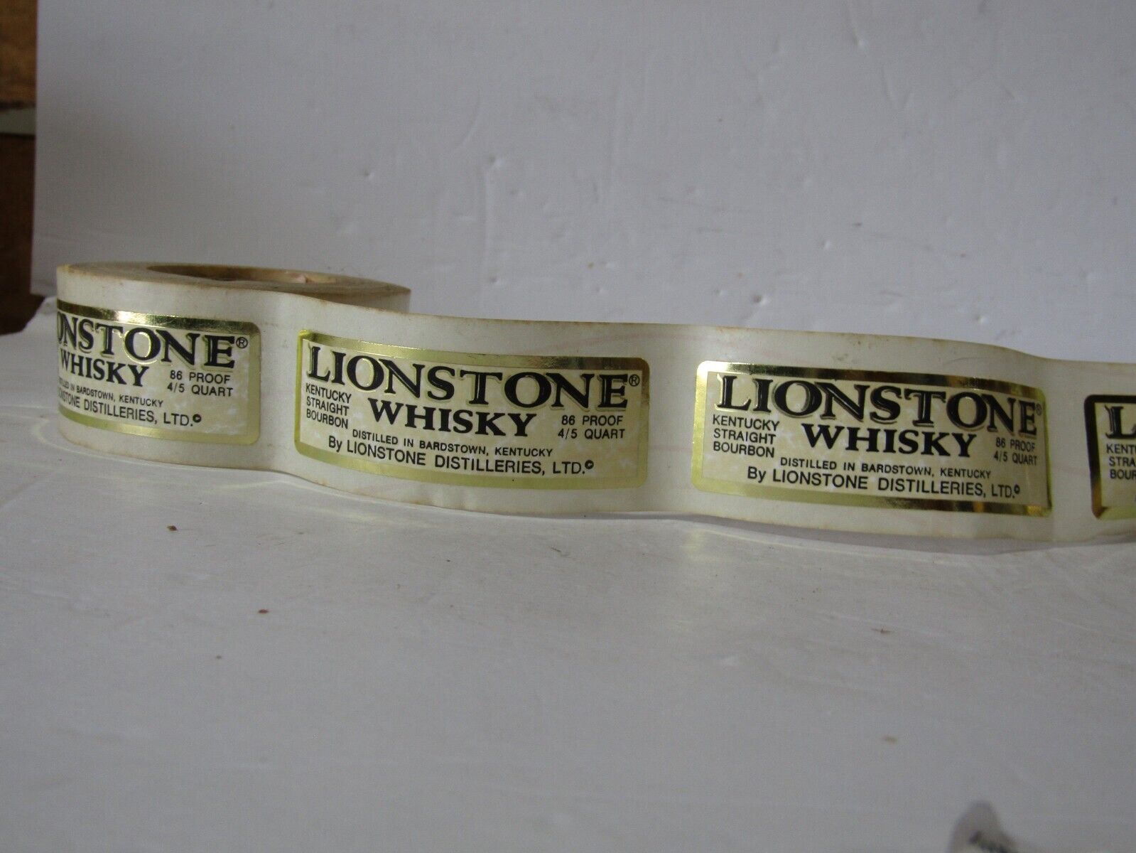4 Lionstone Full Size Decanter Labels
