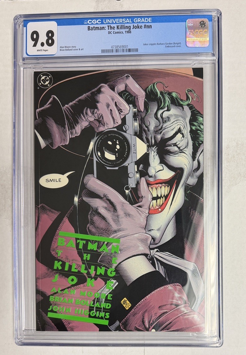 Batman: The Killing Joke CGC 9.8 White Pages DC 1988 1st Print Bolland Comic 