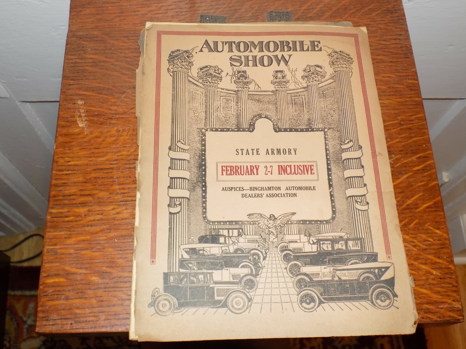 Vintage 1924 Binghamton (NY) Automobile Show Program Vintage 1924 Binghamton (NY) Automobile Show Program