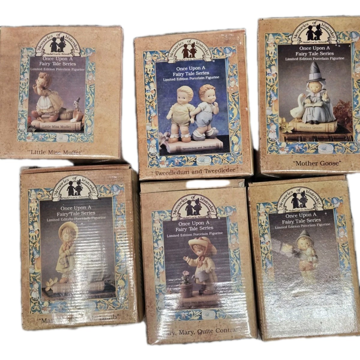 Lot of 6 Enesco Memories of Yesterday Once Upon A Fairy Tale Porcelain Figurines Lot of 6 Enesco Memories of Yesterday Once Upon A Fairy Tale Porcelain Figurines