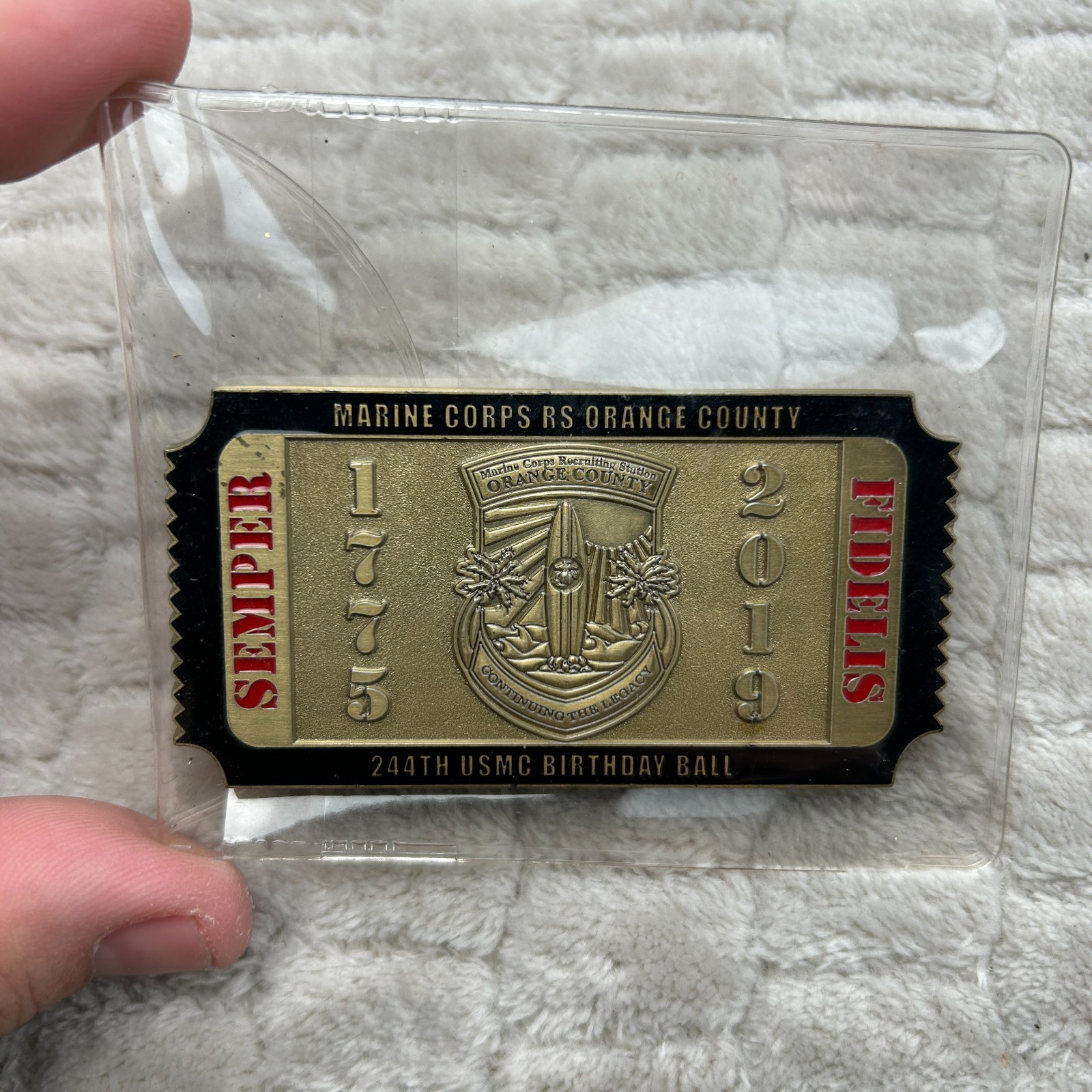 244st Birthday Ball Challenge Coin USMC Marine RS Orange County 244st Birthday Ball Challenge Coin USMC Marine RS Orange County