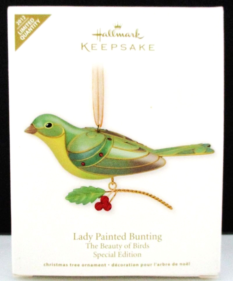 2012 Lady Painted Bunting Special Edition Hallmark Ornament - New In Box 2012 Lady Painted Bunting Special Edition Hallmark Ornament - New In Box