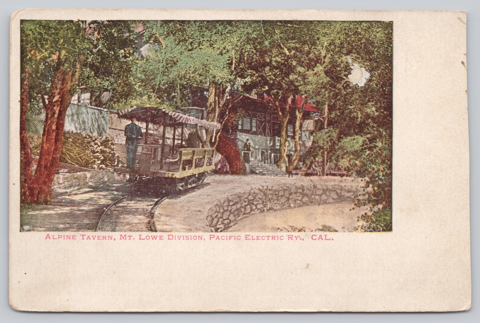 Alpine Tavern Mt. Lowe CA California Pacific Electric Railway Postcard 1900s UDB Alpine Tavern Mt. Lowe CA California Pacific Electric Railway Postcard 1900s UDB