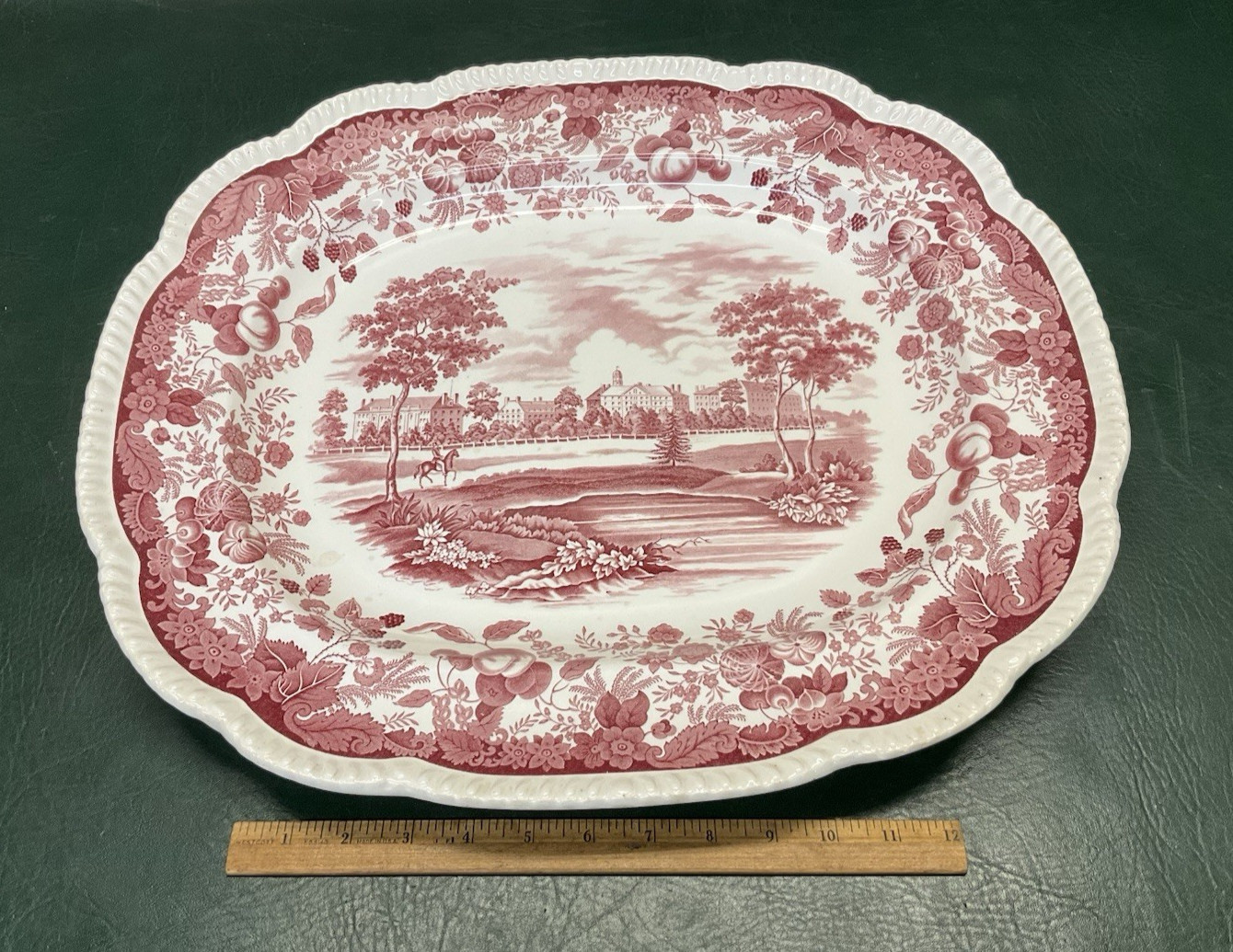 Rare Large 1941 Wedgwood HARVARD UNIVERSITY Commemorative Platter 19 1/4\