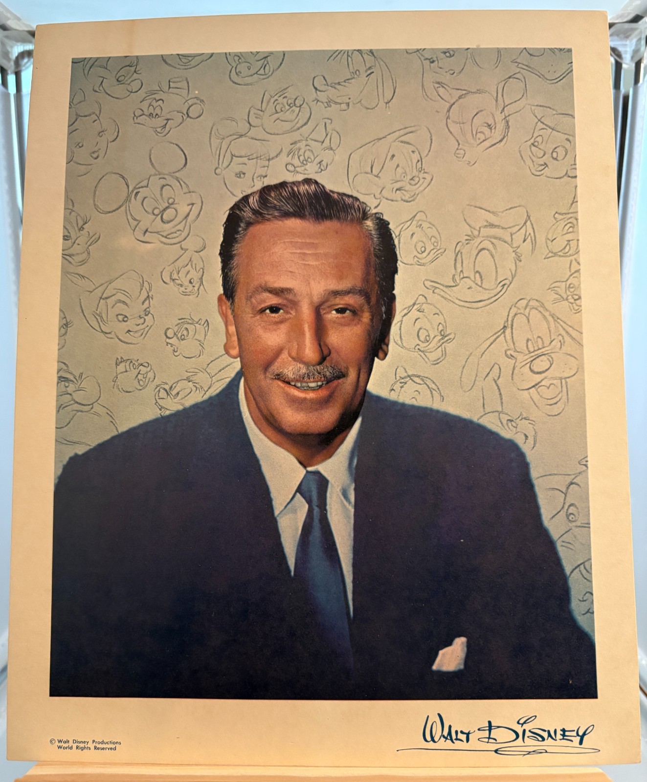 Walt Disney 1950s Original Studio Fan Card Uncirculated NM RARE