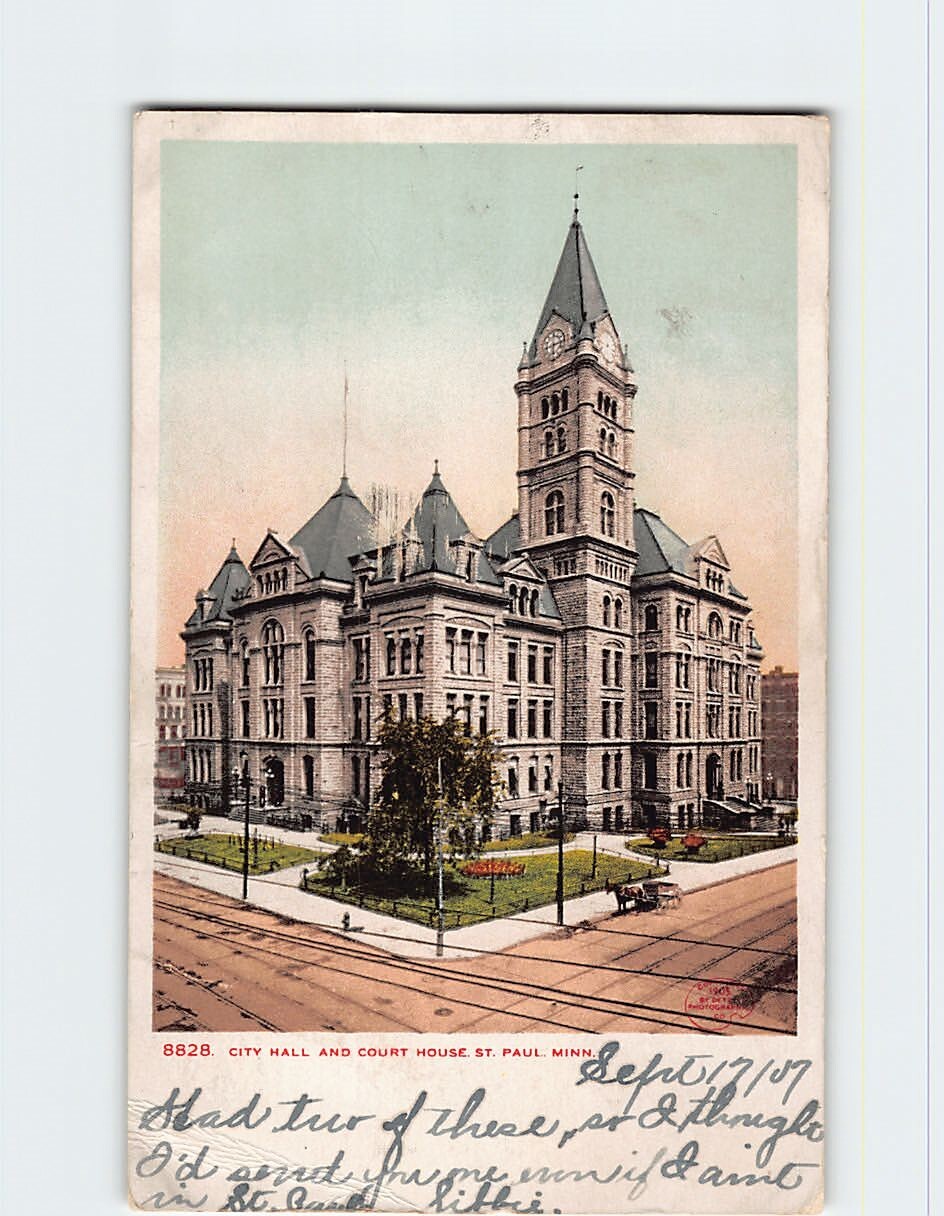 Postcard City Hall & Court House St. Paul Minnesota USA
