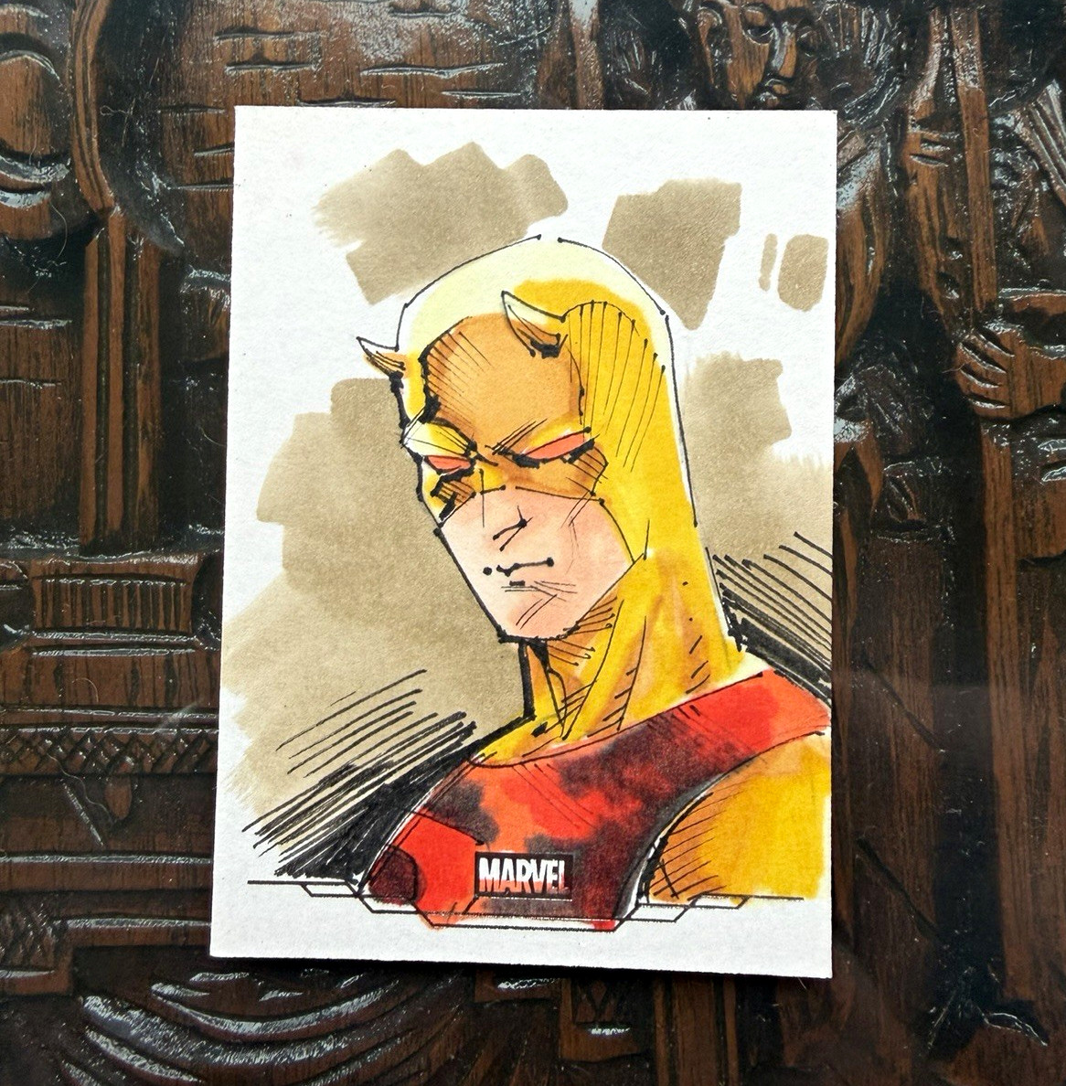 2026 Topps  Marvel Neon Daredevil Sketch Card 1/1 Auto ‘DMN’ Don Mark Noceda