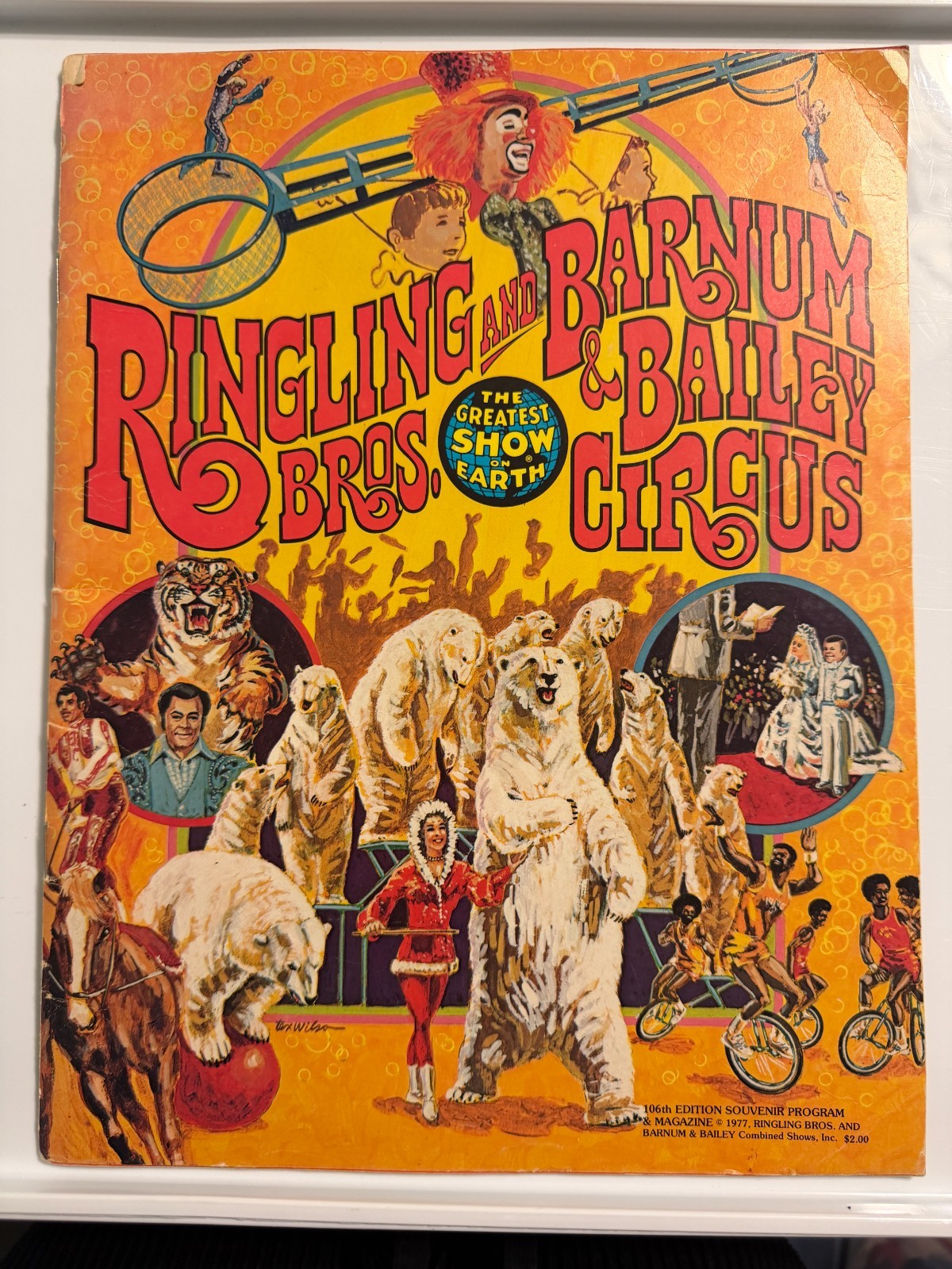 Vintage 1977 Ringling Bros Barnum & Bailey Circus 106th Edition Souvenir Program Vintage 1977 Ringling Bros Barnum & Bailey Circus 106th Edition Souvenir Program