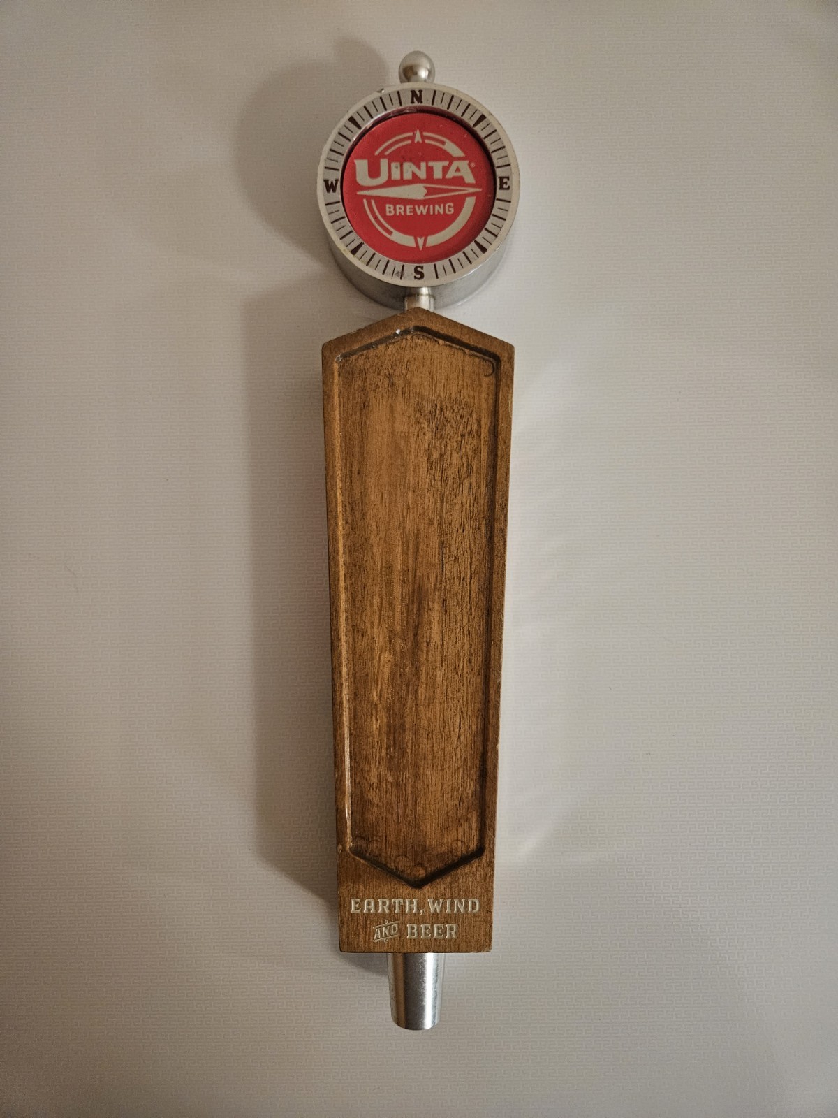 Uinta Brewing Company Tap Handle – Compass Design – “Earth, Wind and Beer” Uinta Brewing Company Tap Handle – Compass Design – “Earth, Wind and Beer”