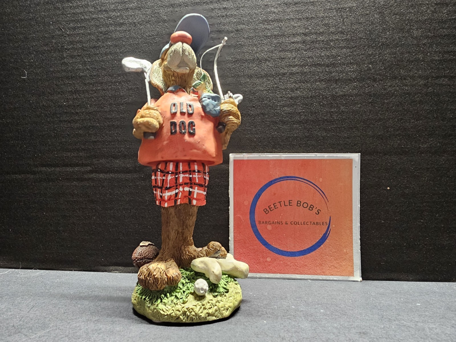 Russ Berrie Old Dog Bobble Bods Figurine