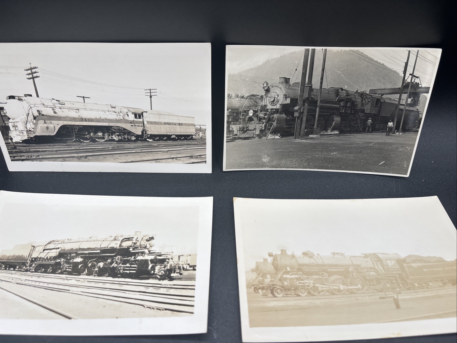 4 RPPC Train Locomotive Photos W.R. Osborne Steam Engine 4 RPPC Train Locomotive Photos W.R. Osborne Steam Engine
