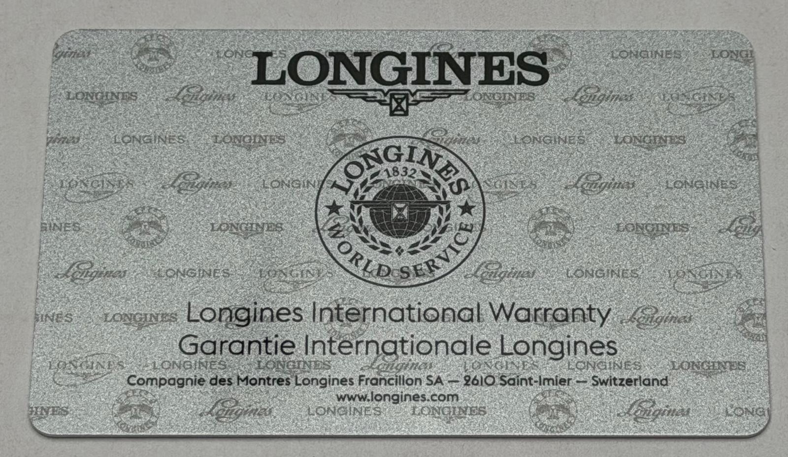 (10) Longines International Blank Guarantee Warranty Certificate Blank