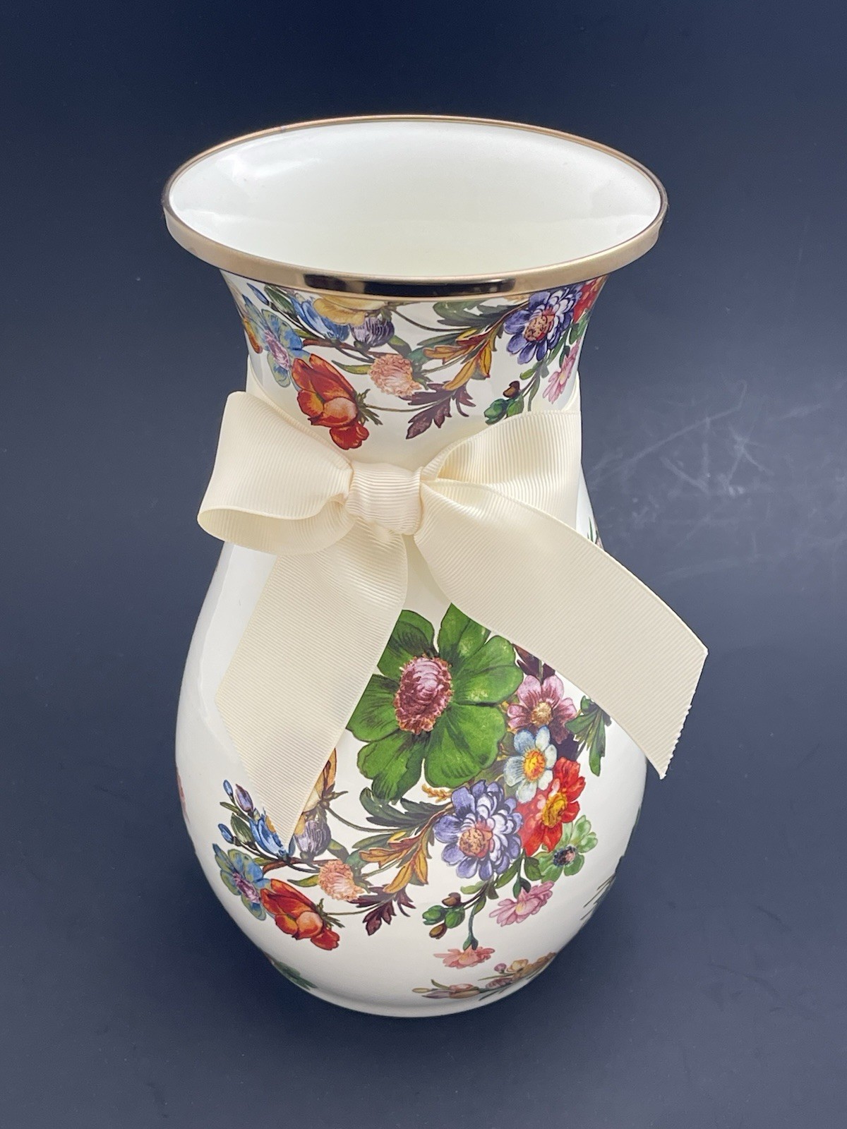 Mackenzie Childs Flower Market Enamel Vase 10 Mackenzie Childs Flower Market Enamel Vase 10