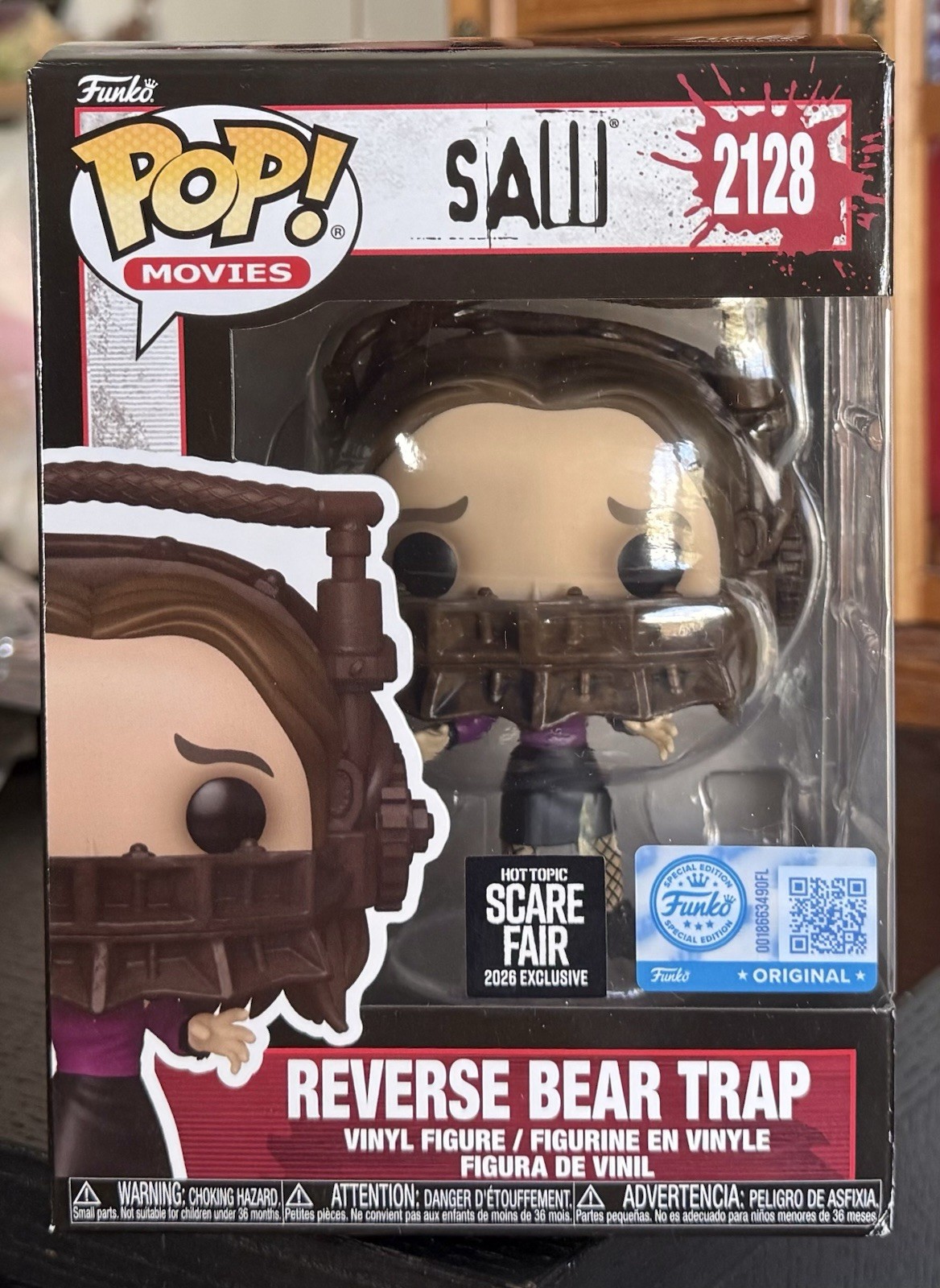 Funko Pop: REVERSE BEAR TRAP (Amanda) #2128 Hot Topic SCARE FAIR 2026 IN HAND Funko Pop: REVERSE BEAR TRAP (Amanda) #2128 Hot Topic SCARE FAIR 2026 IN HAND