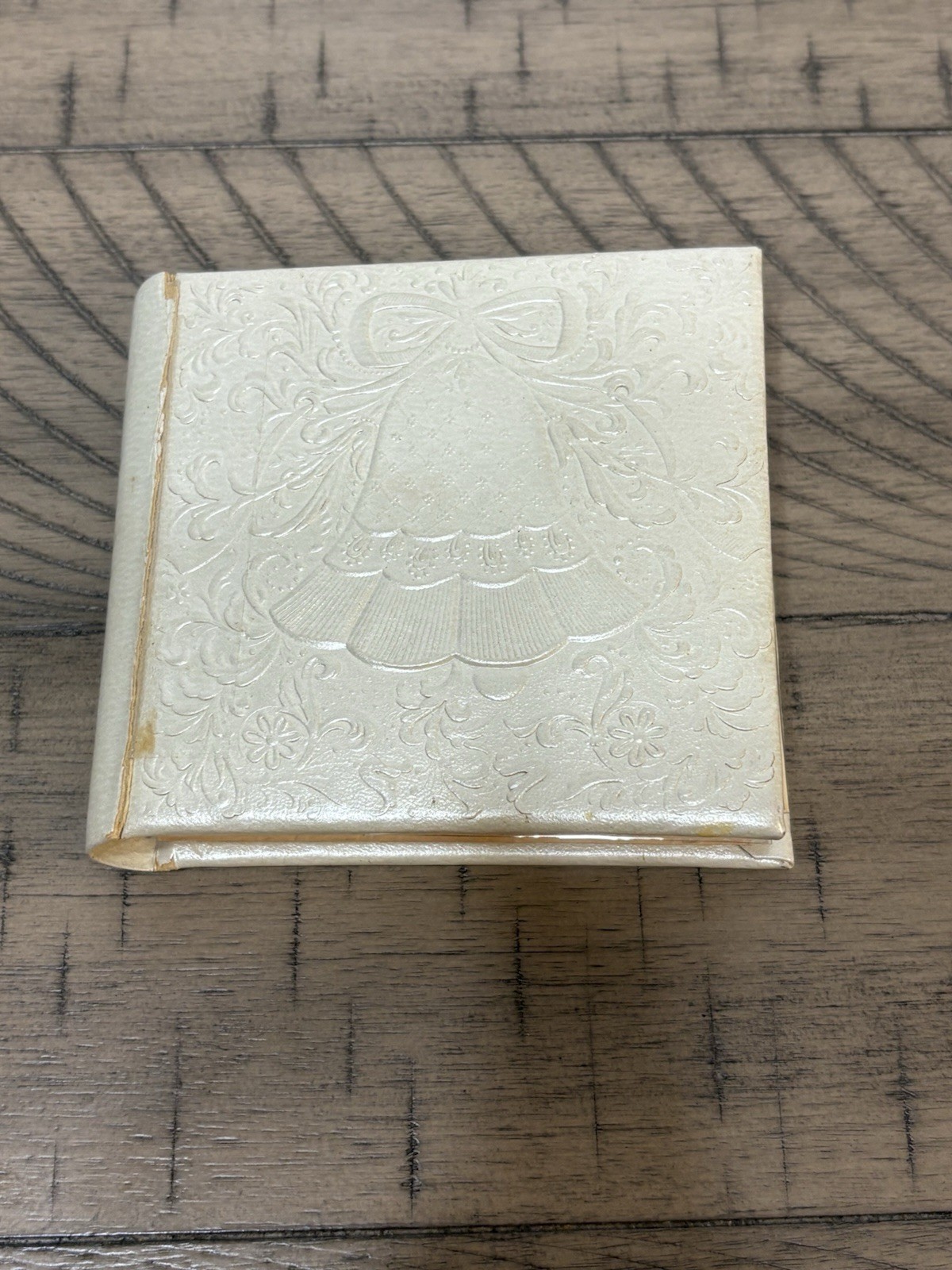 Vintage VTG Wedding Photo Album Black White Bride Woman Men Family 24 Photos