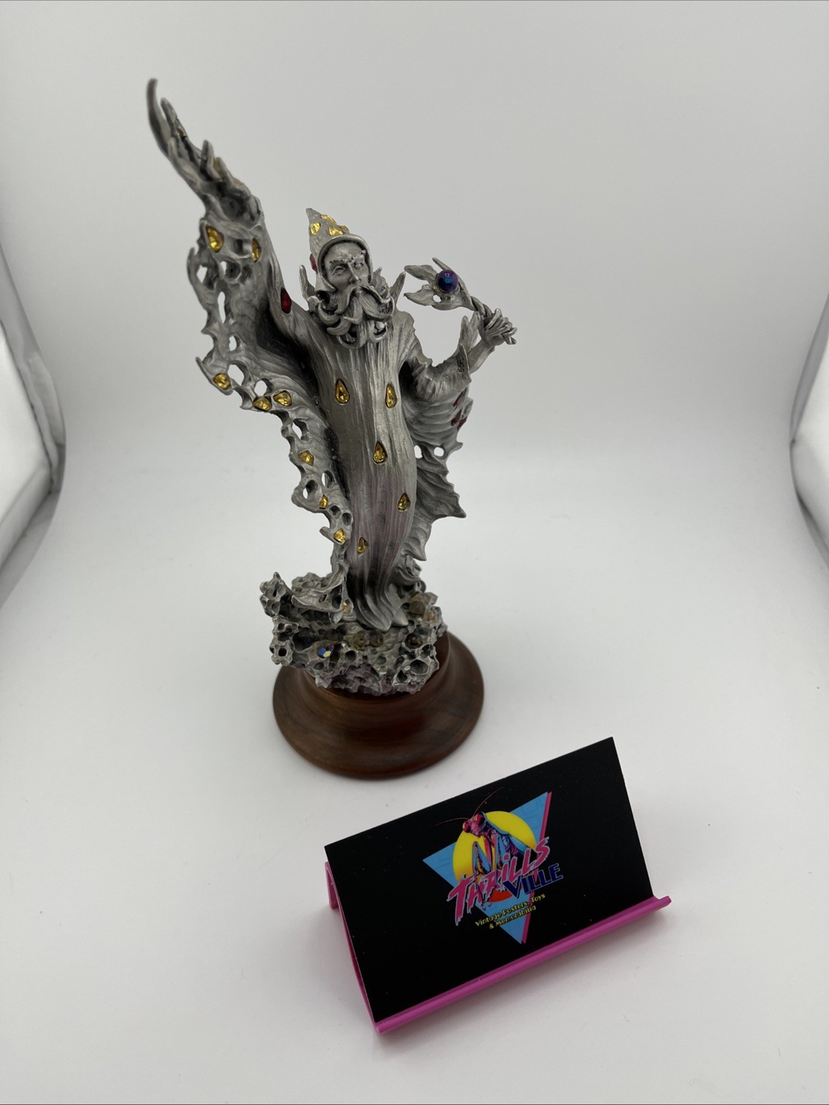 Vintage 1987 Perth Pewter Fire Wizard James Lane Casey Statue #0356/2500