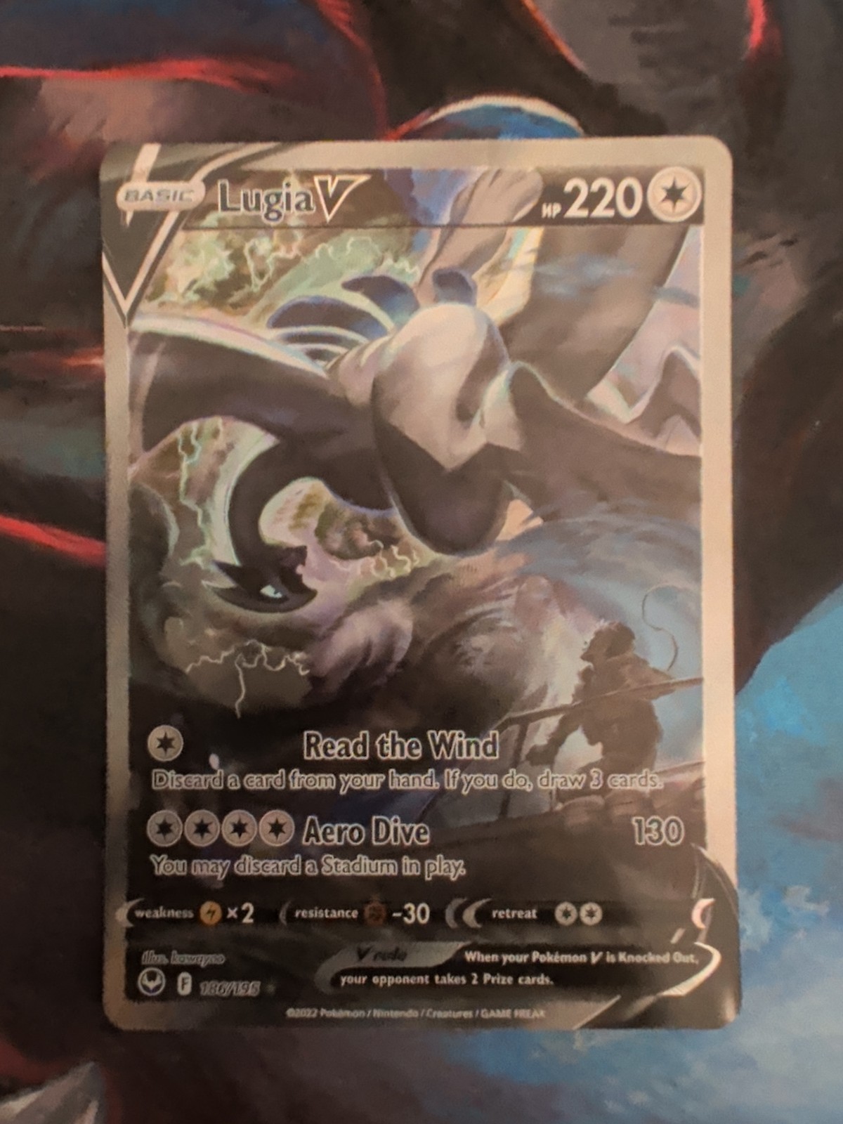Pokémon TCG Lugia V Silver Tempest 186/195  NM