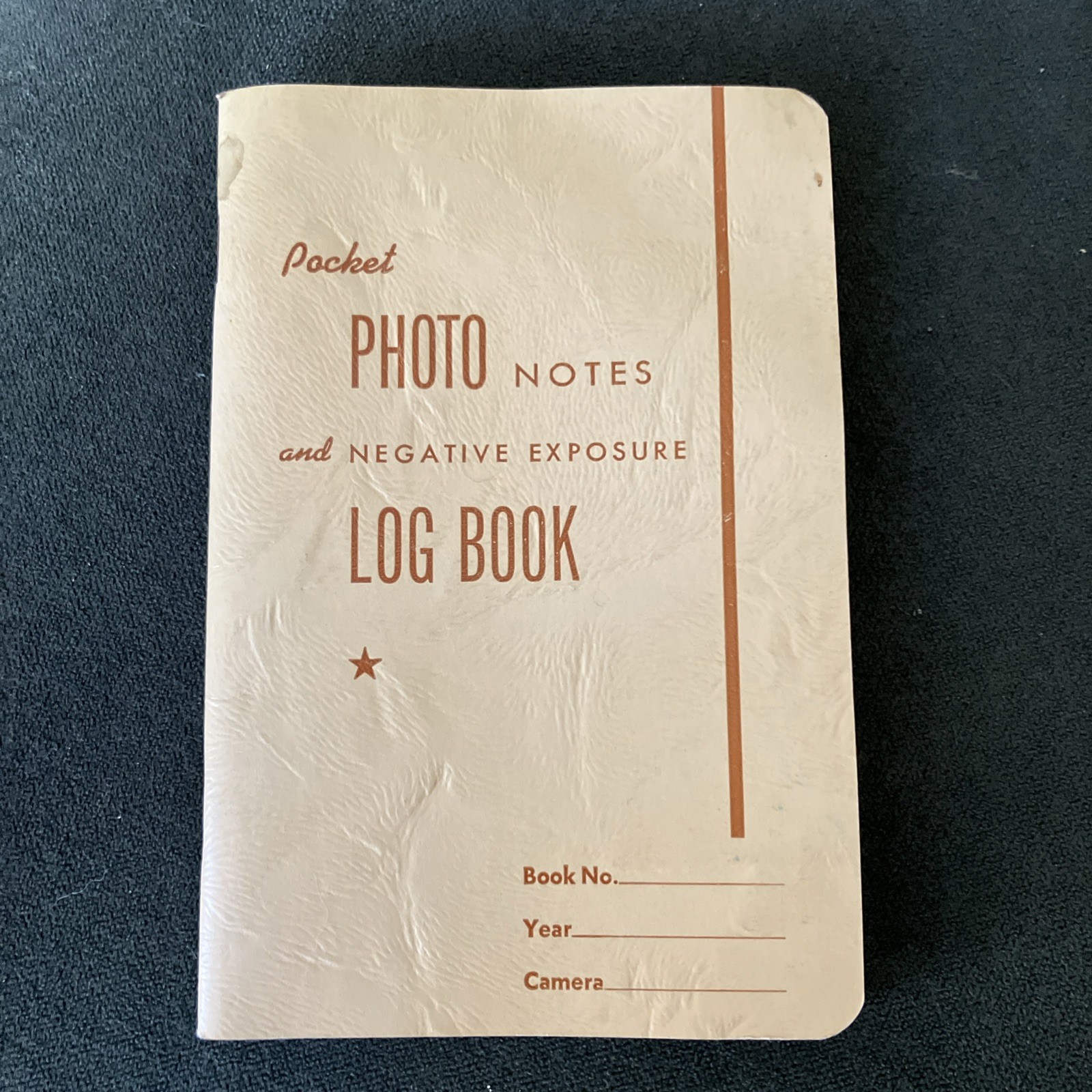 Pocket Photo Notes and Negative Exposure Log Book Vintage 1956 Coleman Napier Pocket Photo Notes and Negative Exposure Log Book Vintage 1956 Coleman Napier
