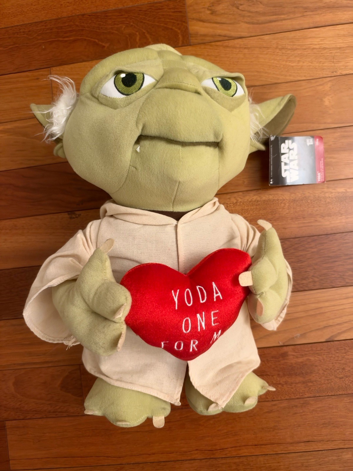 Star Wars Yoda 20” Valentine Plush Gemmy Yoda One For Me Heart Jedi Greeter NEW