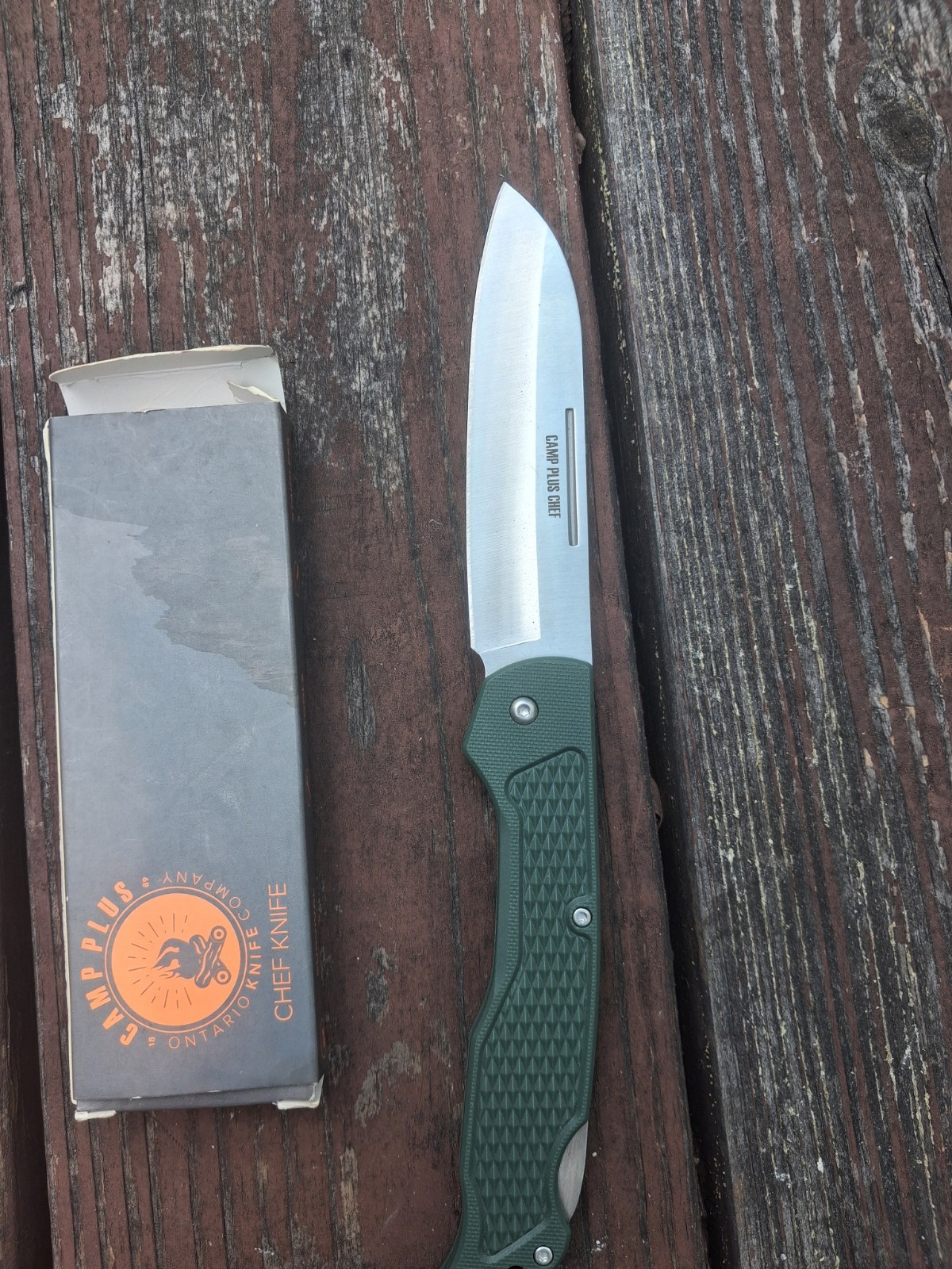Ontario Camp Plus Chef Lockback Folding Pocket Knife