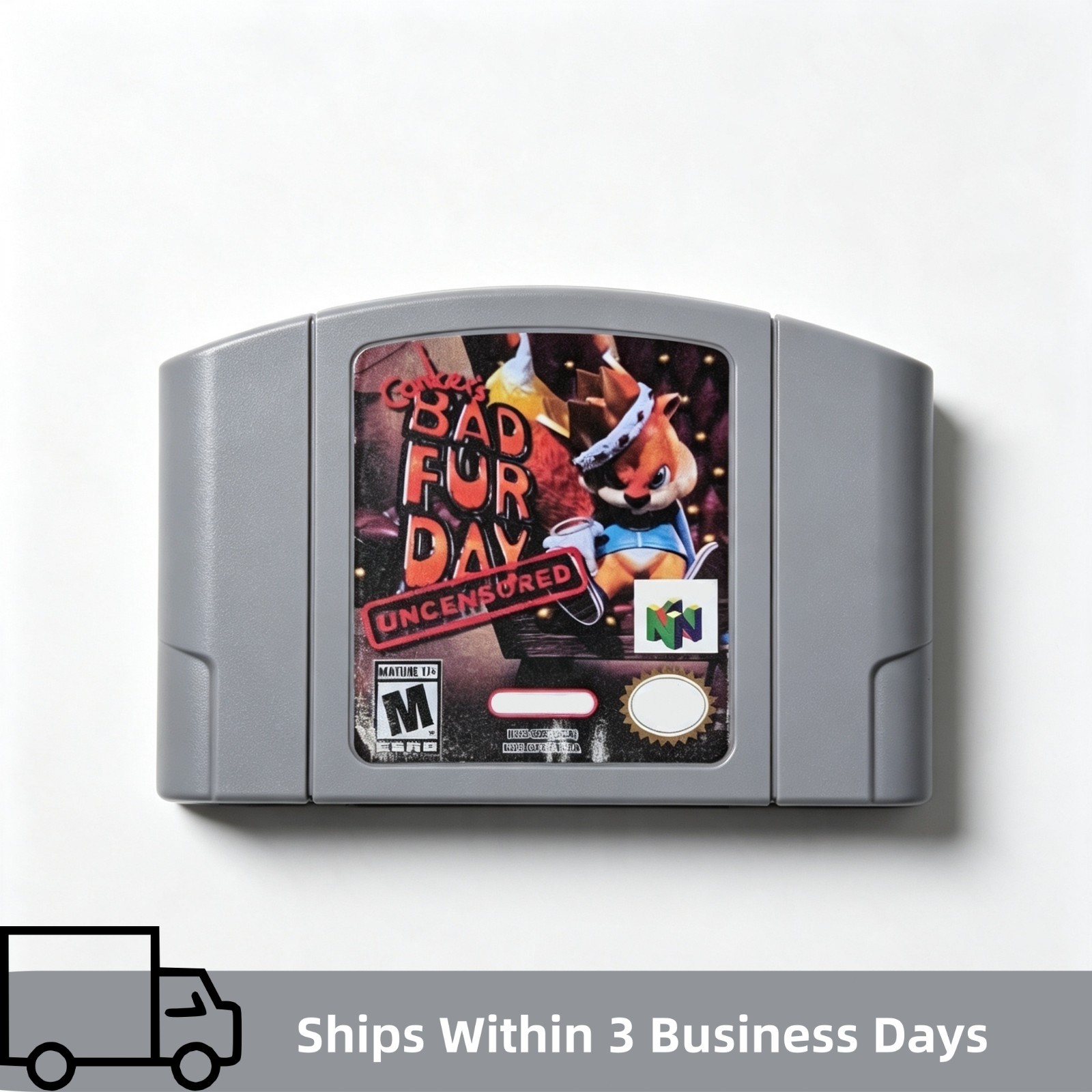 Retro Video N64 Game Conker\'s Bad Fur Day(Uncensored)