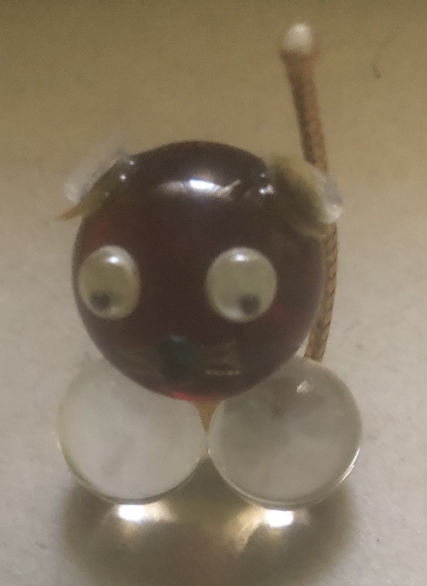 ✨One (1) Handmade Kitty Cat Marbles Miniatures Figurines Whimsical Collectibles✨