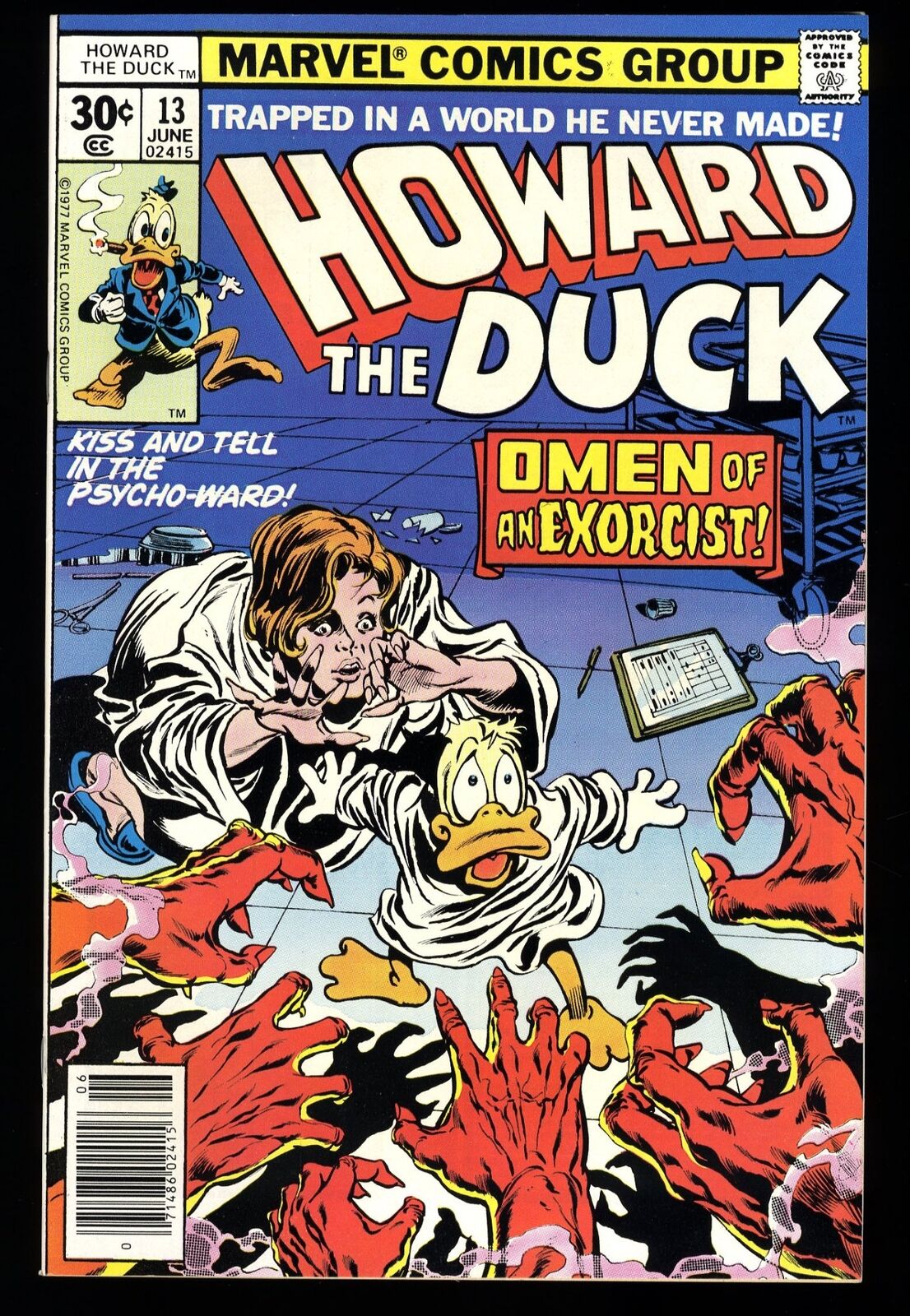 Howard the Duck #13 NM+ 9.6 KISS appearance Marvel 1977