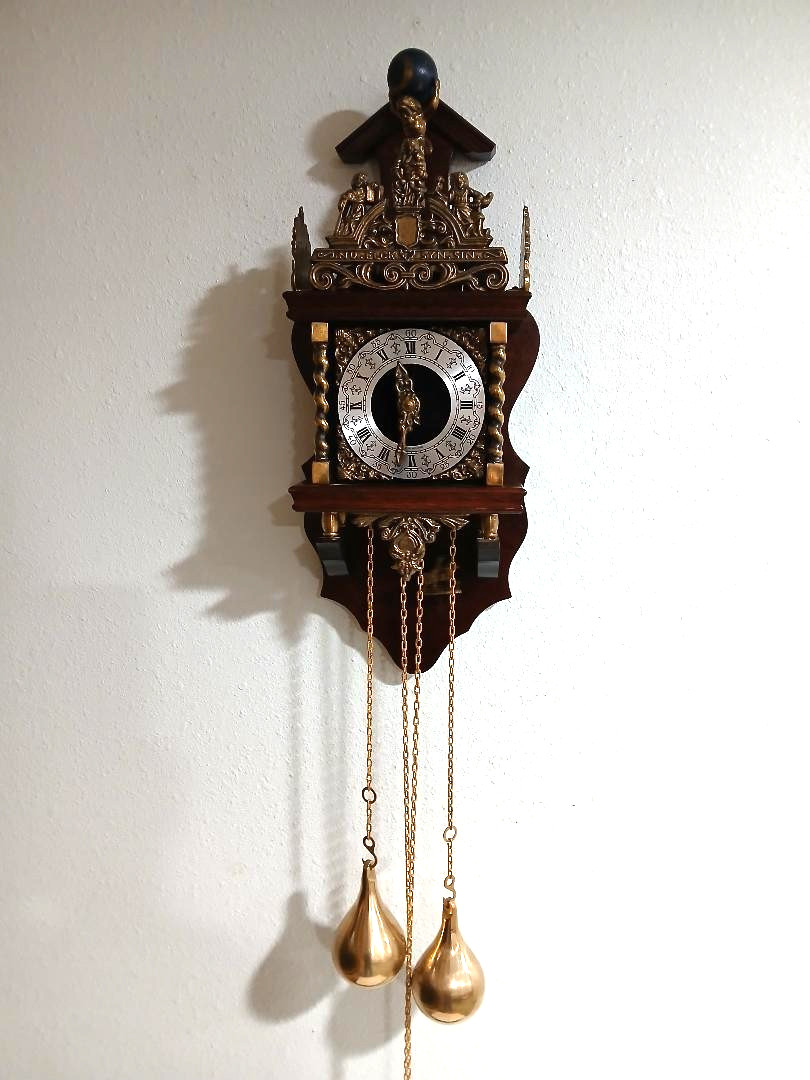FULLY RESTORED DUTCH ZAANDAM ZAANSE WARNICK WALL CLOCK