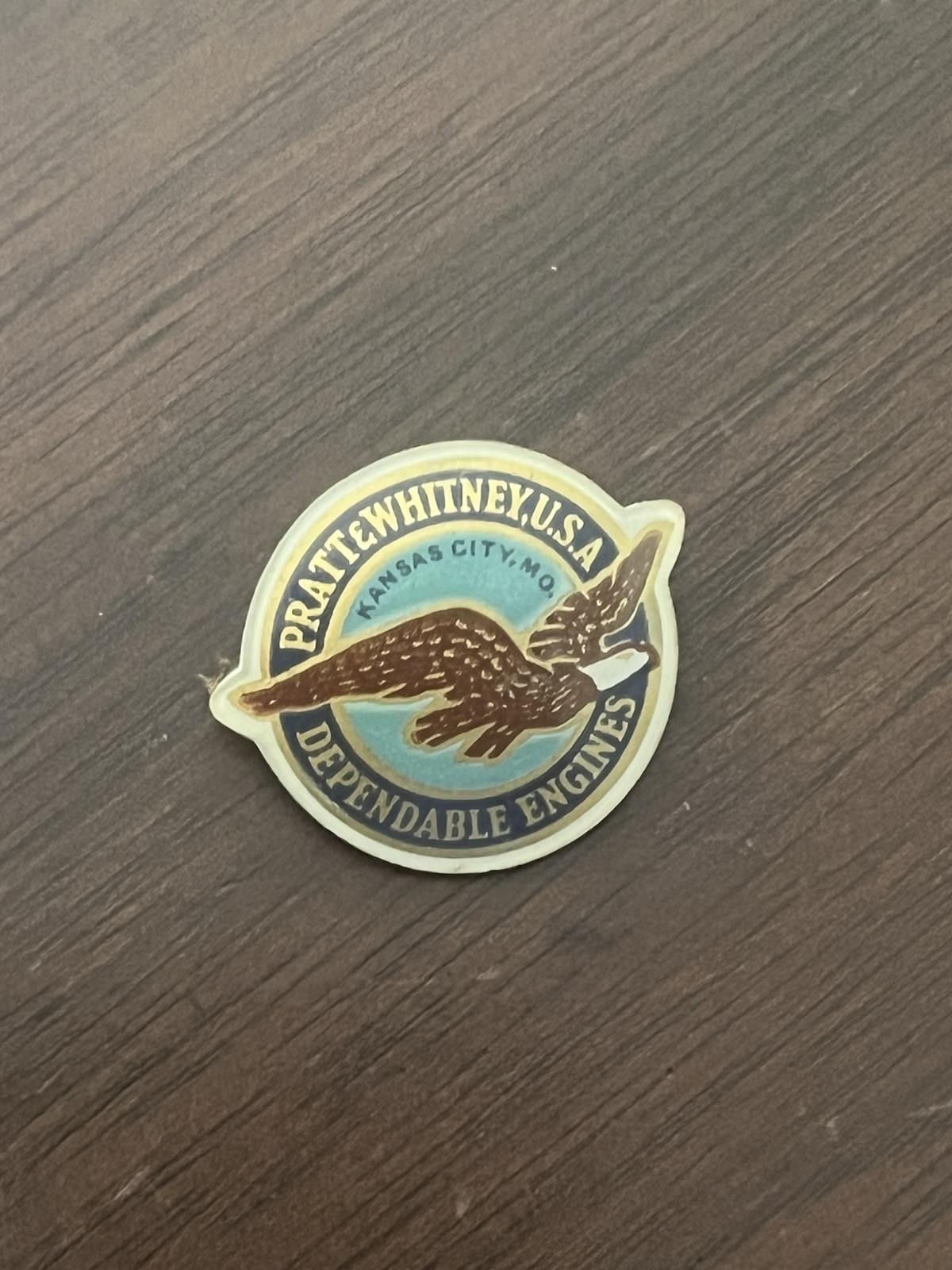 Vintage Pratt & Whitney USA Dependable Engines Pin - Kansas City - US Aviation Vintage Pratt & Whitney USA Dependable Engines Pin - Kansas City - US Aviation