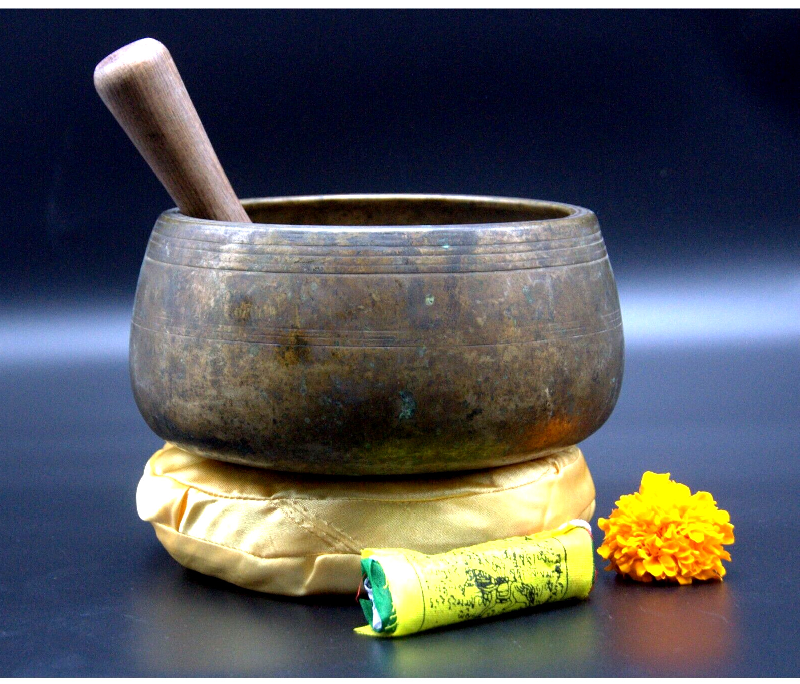 Old collected Singing bowl-6.5 inches Mani singing bowl-Antique singing bowl