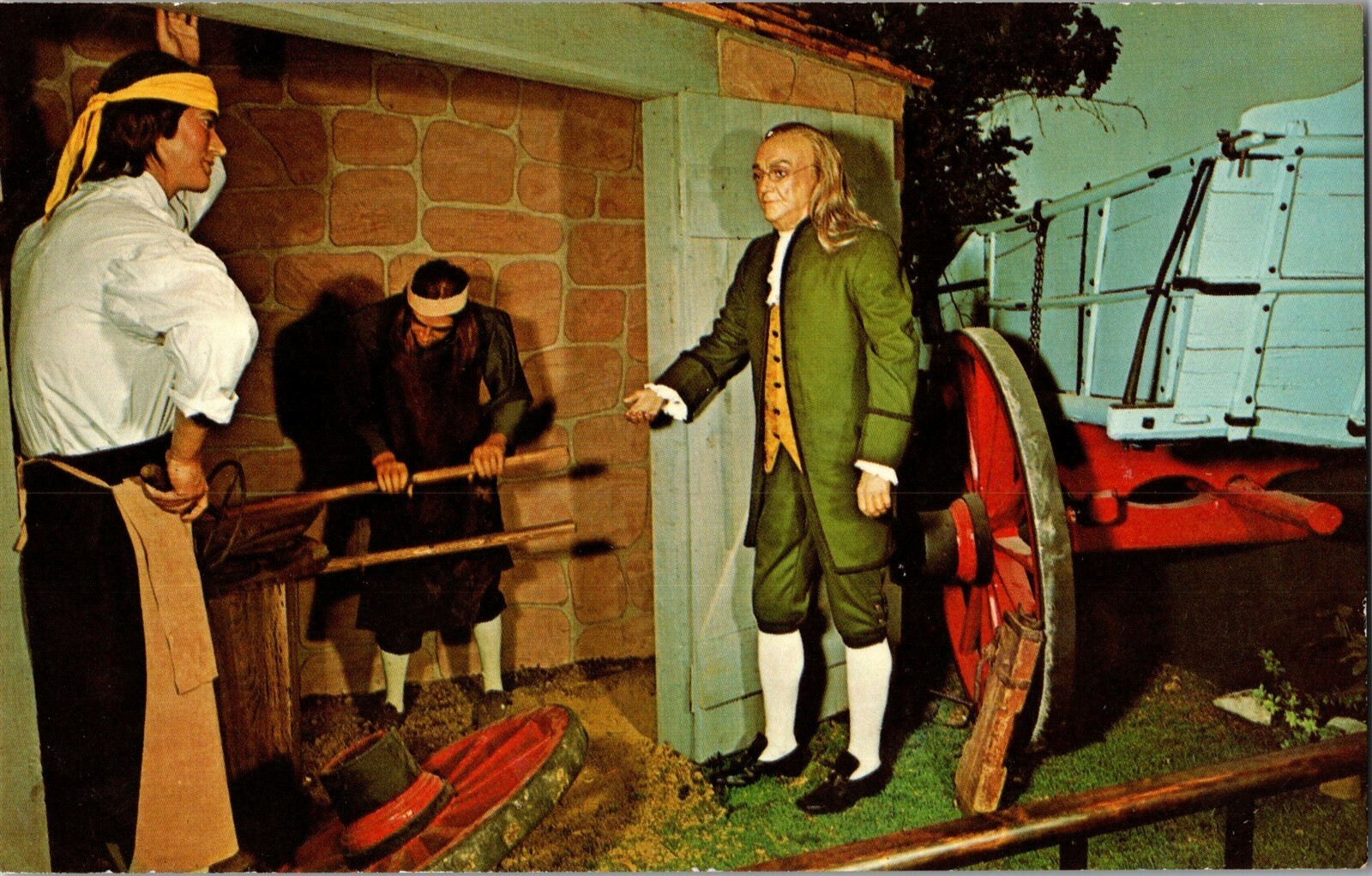 Ben Franklin Natioinal Wax Museum Lancaster PA Vintage Postcard B51 Ben Franklin Natioinal Wax Museum Lancaster PA Vintage Postcard B51