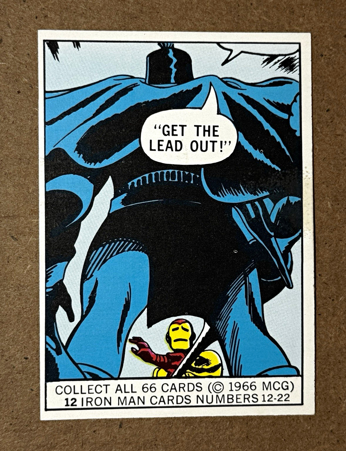 1966 DONRUSS MARVEL IRON MAN #12 - 1966 DONRUSS MARVEL IRON MAN #12 -