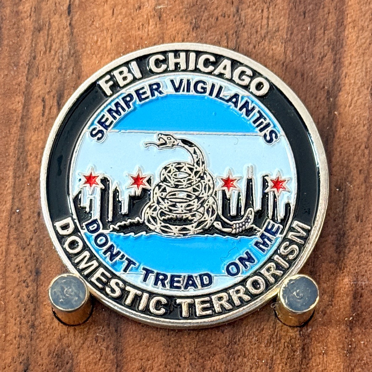 FBI Chicago Domestic Terrorism Law Enforcement Challenge Coin  M#20