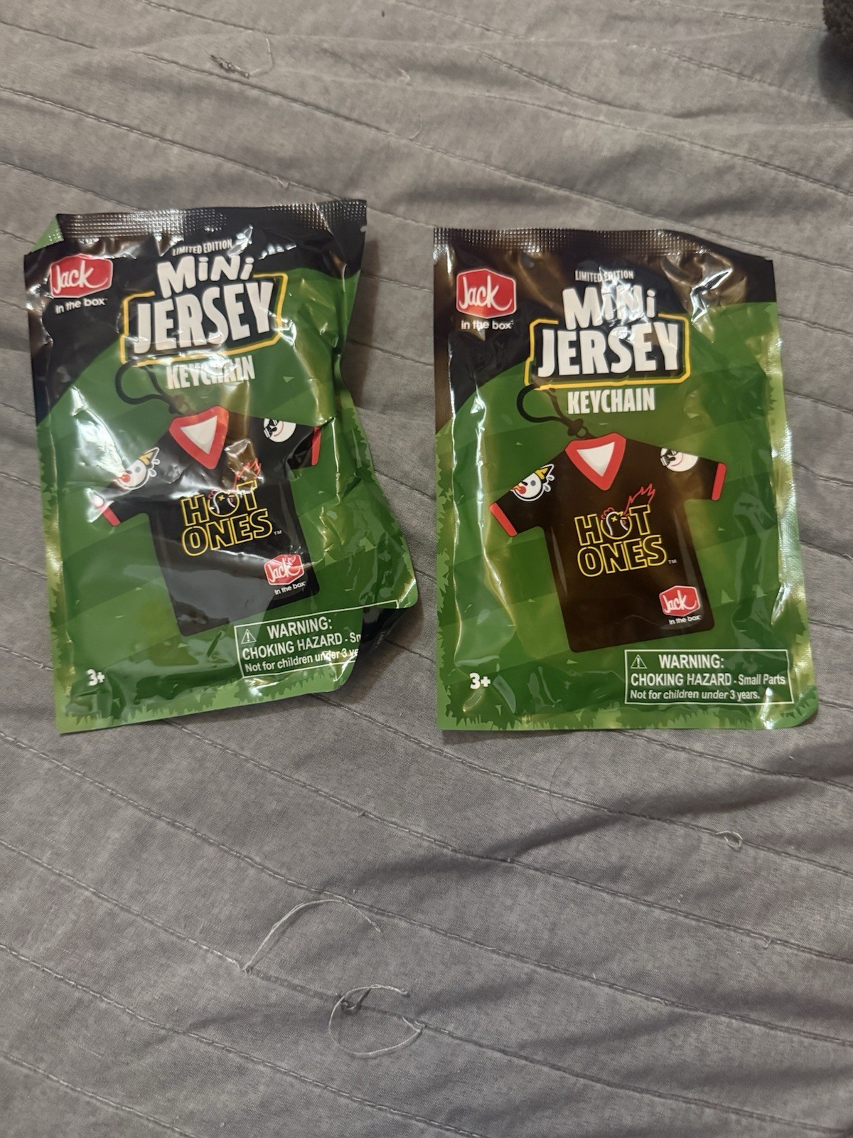 2026 Jack in the Box Mini Soccer Jersey Keychain HOT ONES