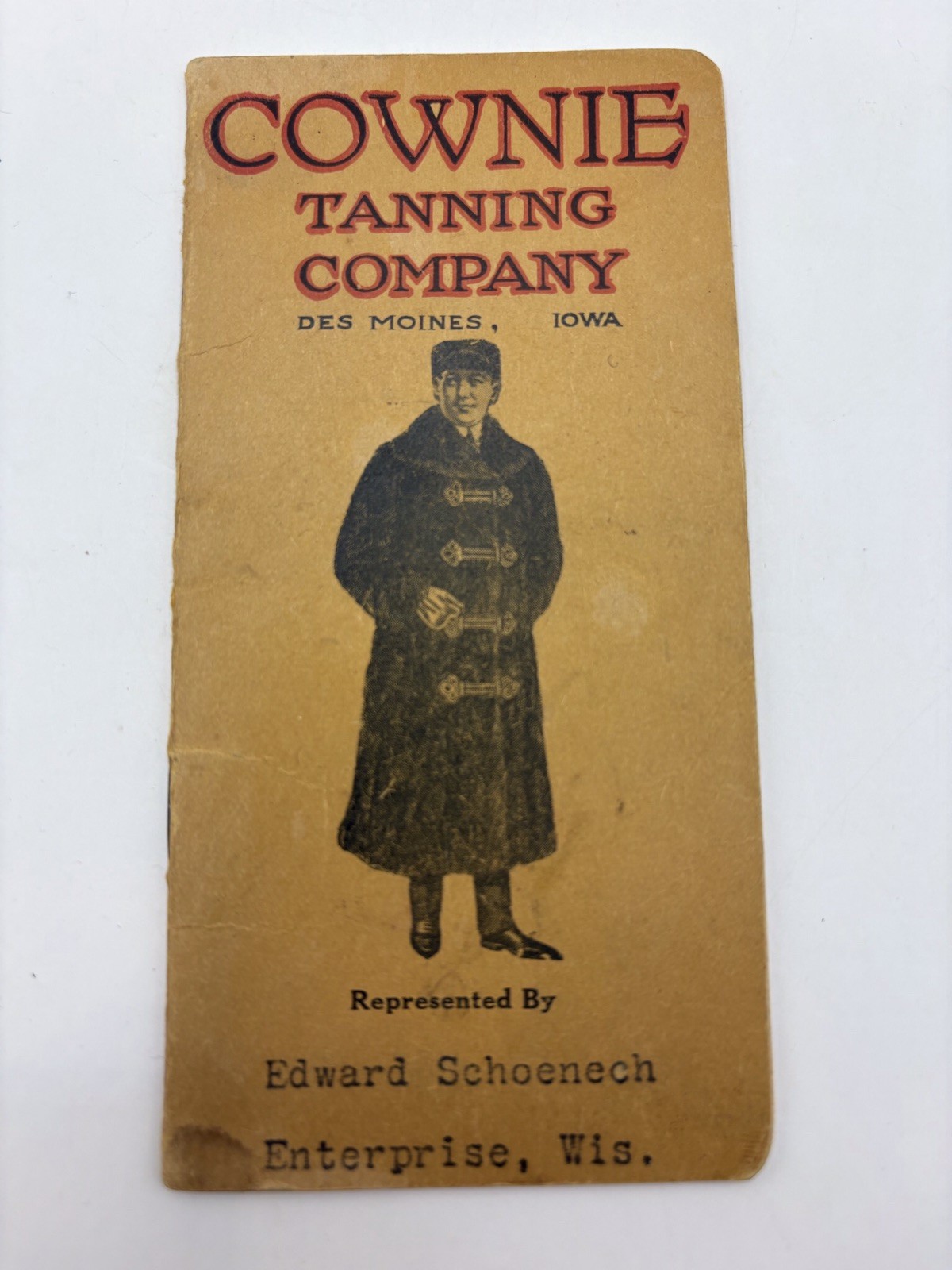 Vintage Cownie Tanning Company Pocket Catalog Booklet Des Monies Iowa Brochure Vintage Cownie Tanning Company Pocket Catalog Booklet Des Monies Iowa Brochure