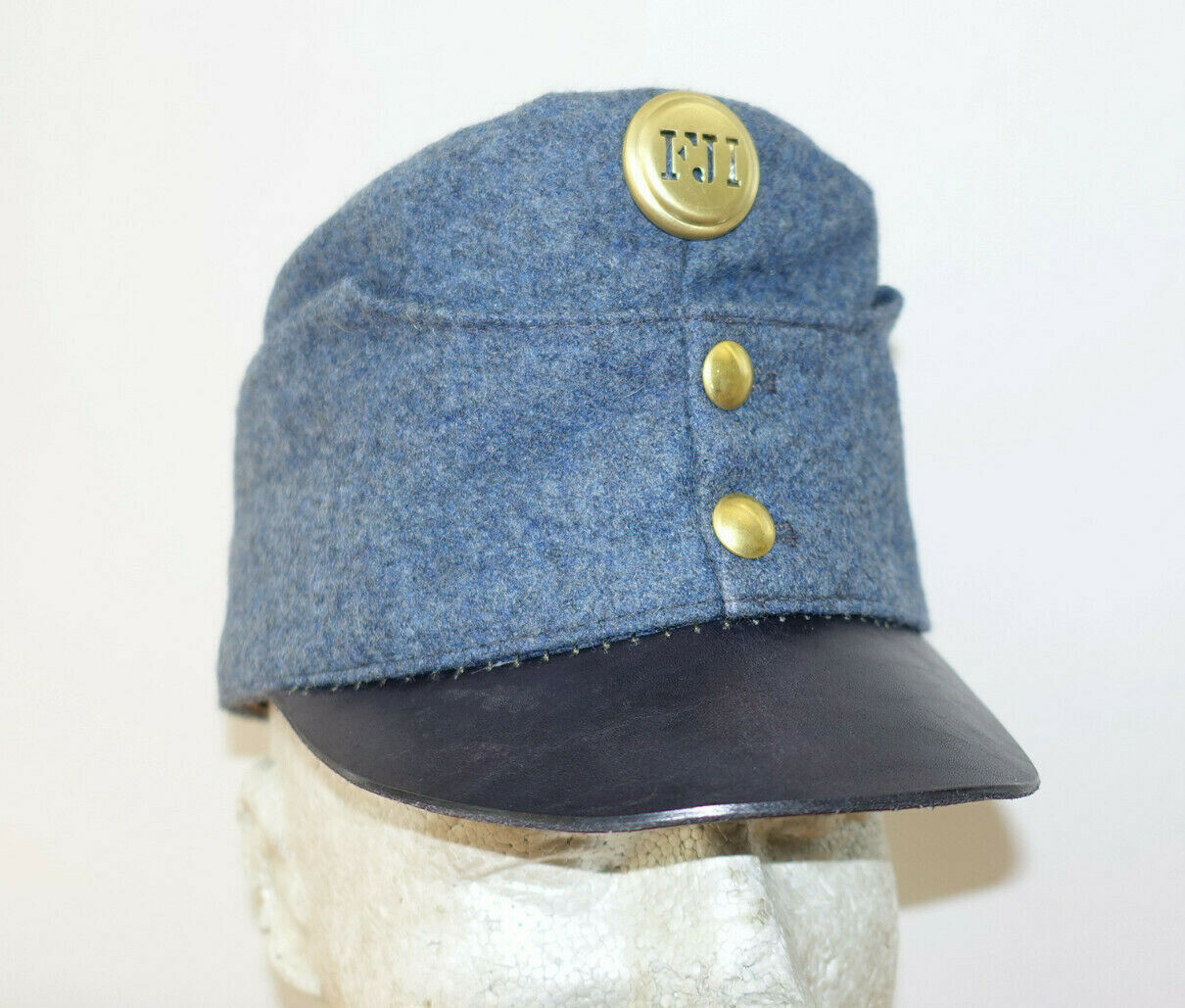 AUSTRIAN AUSTRO HUNGARIAN ARMY WW1 REPRO EARLY BLUEISH CAP HAT Sz56 ( 7 ) mkd AUSTRIAN AUSTRO HUNGARIAN ARMY WW1 REPRO EARLY BLUEISH CAP HAT Sz56 ( 7 ) mkd