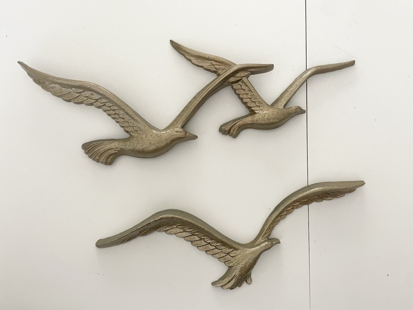 MCM 1981 Homco Wall Art Flying Seagulls Vintage 3-dimensional USA Decor Birds