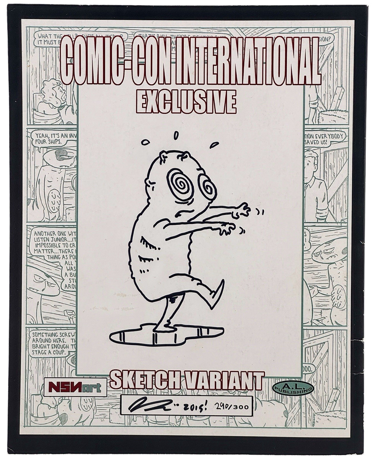 Signed ARSENIC LULLABY Limited Edition DOUG PASKIEWICZ Comic-Con Exclusive 2015