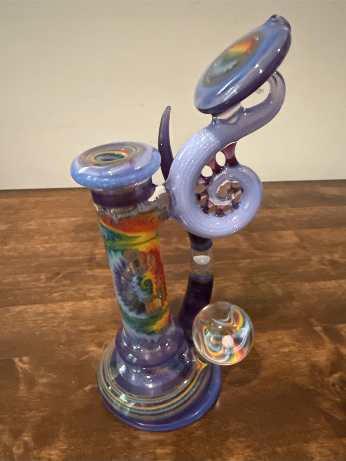 Natey Love Heady Bubbler Rig Wigwag Ultra Heady Rainbow Sovereignty Mobius NEW Natey Love Heady Bubbler Rig Wigwag Ultra Heady Rainbow Sovereignty Mobius NEW
