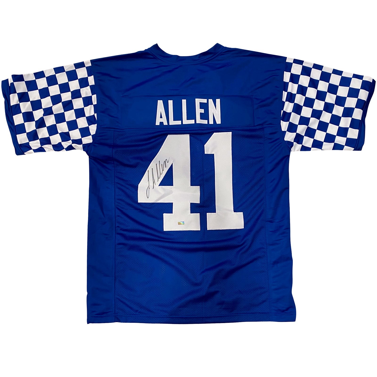 Josh Hines-Allen Autographed Kentucky Wildcats (Blue #41) Custom Jersey Josh Hines-Allen Autographed Kentucky Wildcats (Blue #41) Custom Jersey
