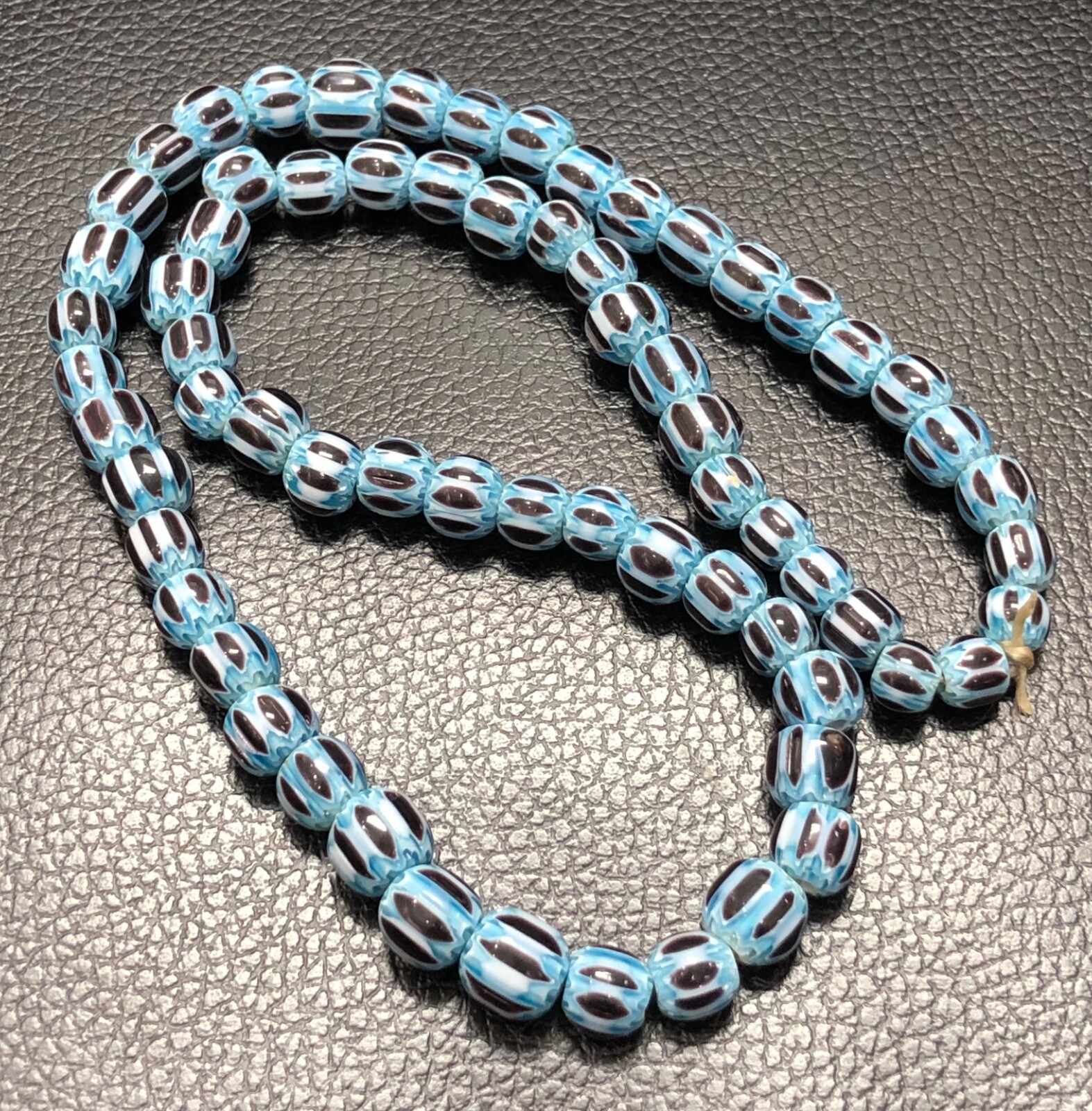 Vintage Venetian Style Chevron Beads 10.mm genuine, string Vintage Venetian Style Chevron Beads 10.mm genuine, string