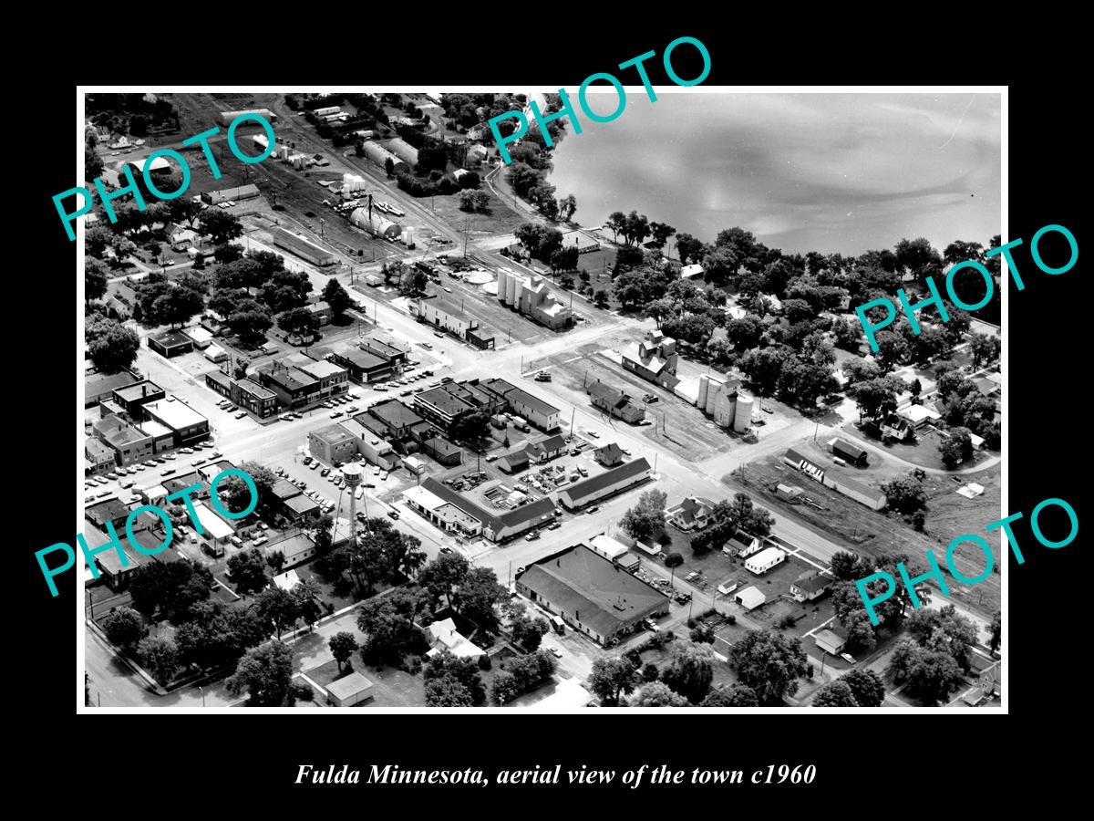 Fulda Minnesota Aerial View Of The Town c1960 Old Large Historic Photo
