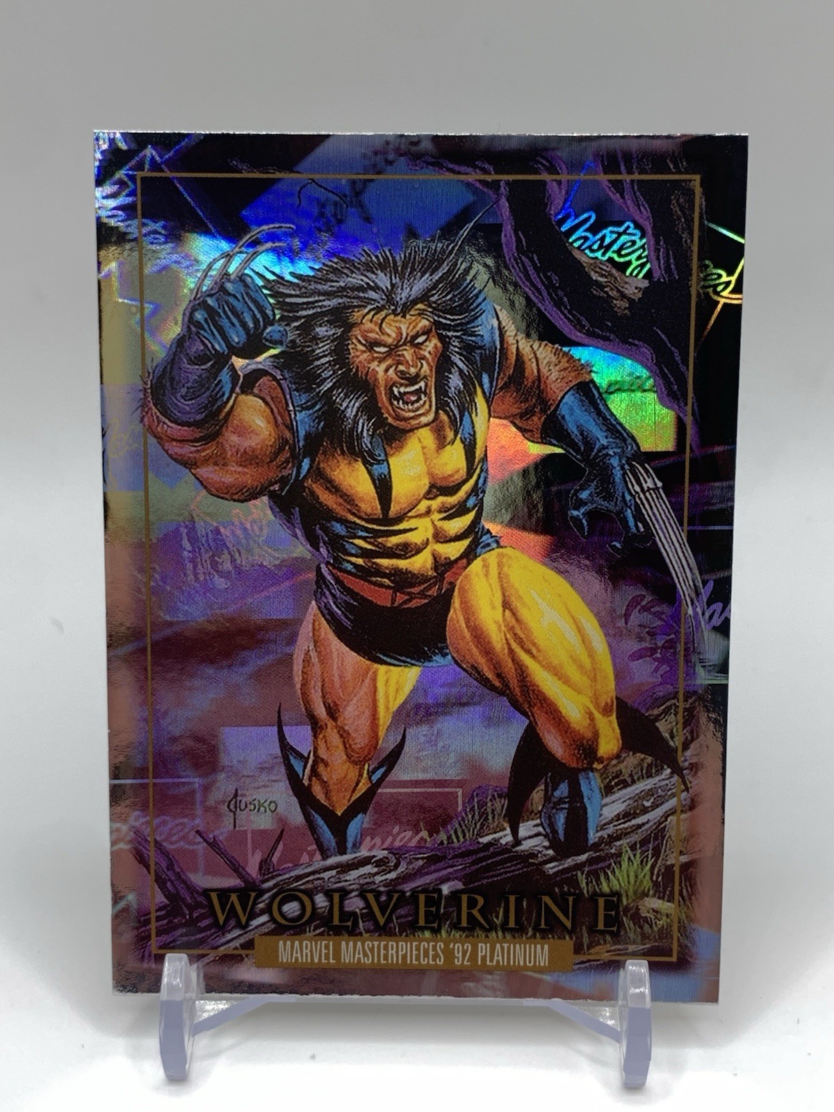 Wolverine 2024 Marvel Masterpieces 92’ Platinum #94 HOLOFOIL SP 🔥