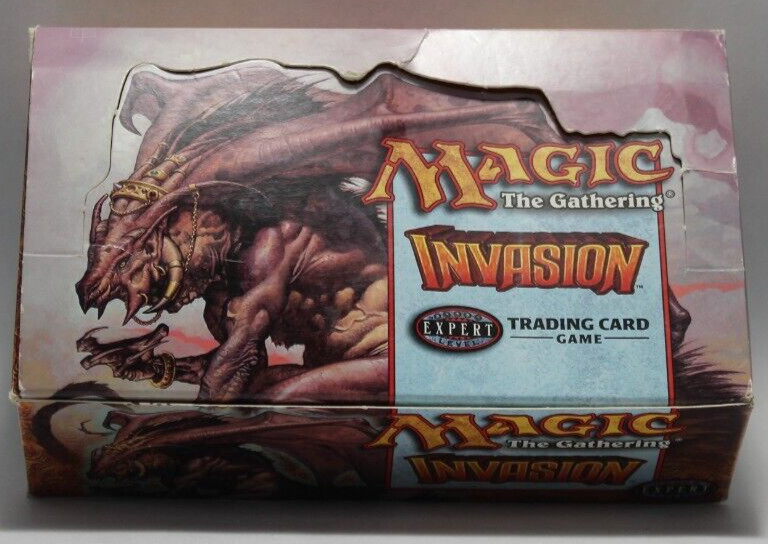 Magic The Gathering Invasion 2000 Wizards of the Coast Empty Booster Box Magic The Gathering Invasion 2000 Wizards of the Coast Empty Booster Box