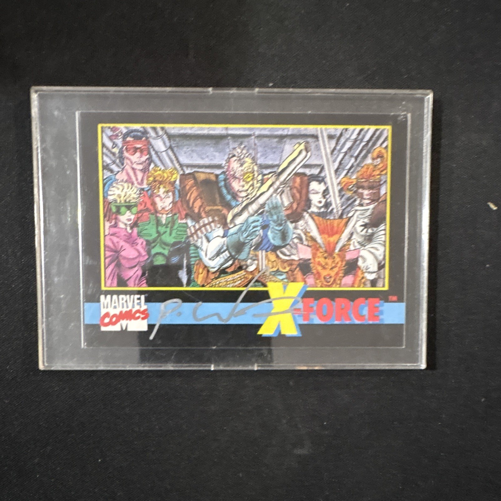 Marvel Comics 1991 X-Force #1 Cable Autographed Card Signed Rob Liefeld