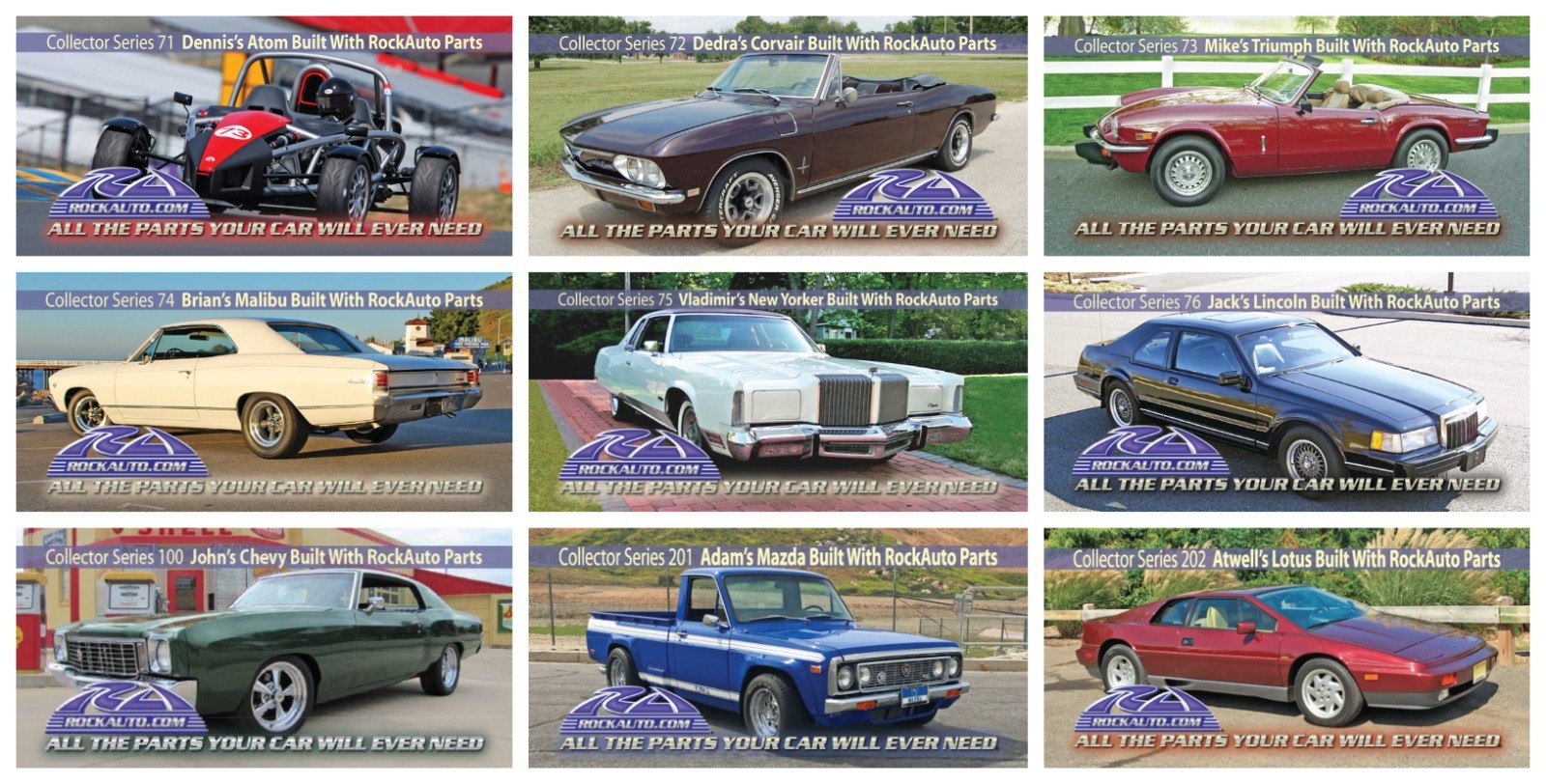 🥳JUNE NEW ARRIVAL 🥳RockAuto magnet collector series U-Pick List Car