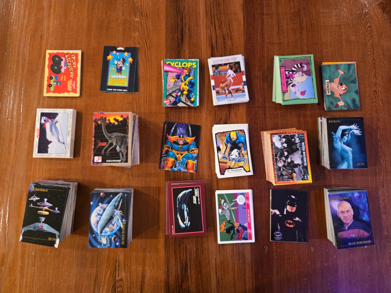 Non Sport Card Lot 600+ Batman Jurassic Park Simpsons Star Trek X-Men